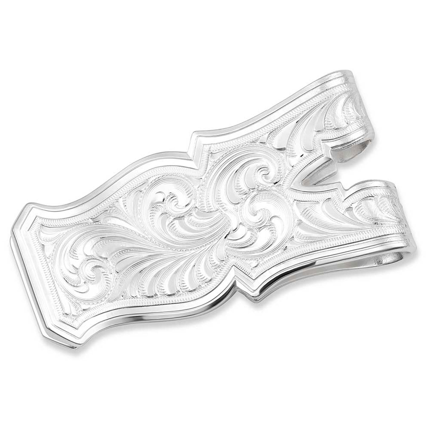 Montana Silversmiths Silver Steer-head Money Clip - Image 1