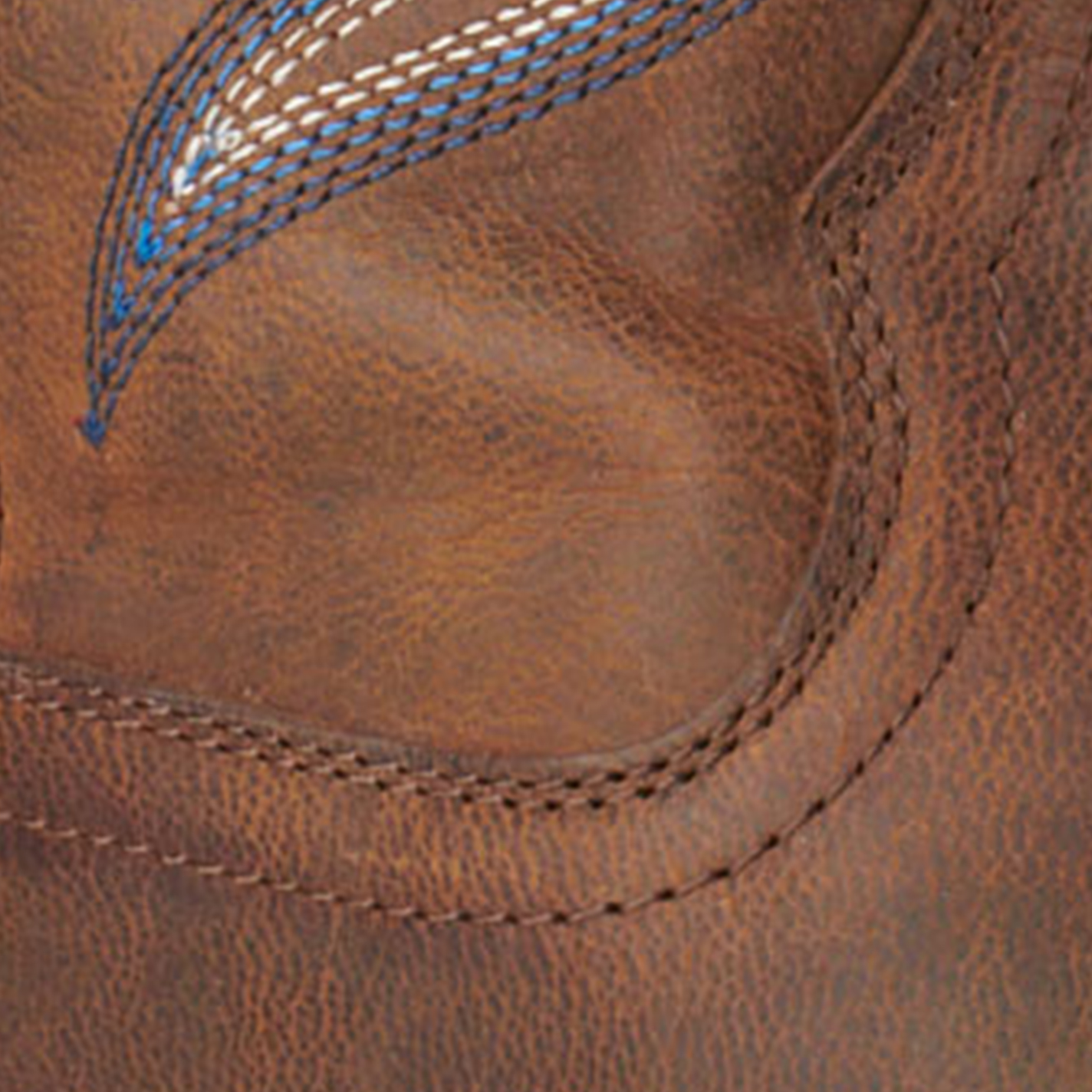 Ariat Men's Ricochet Weathered Chestnut SmartLite Wide Square Toe Cowboy Boots - Image 1