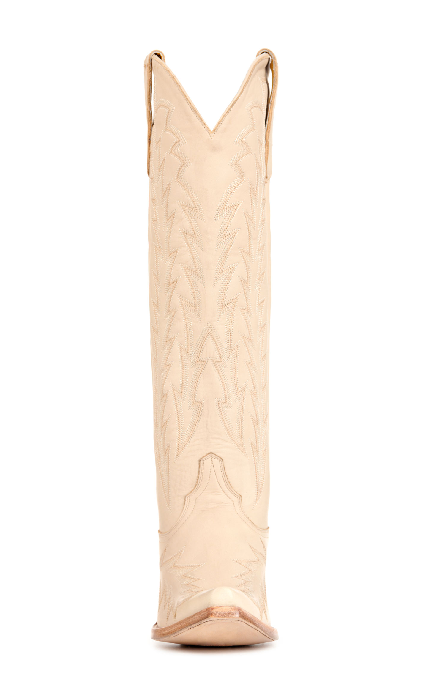 JRC & Sons Women’s Nancy Bone Leather Snip Toe Tall Cowboy Boots - Image 1