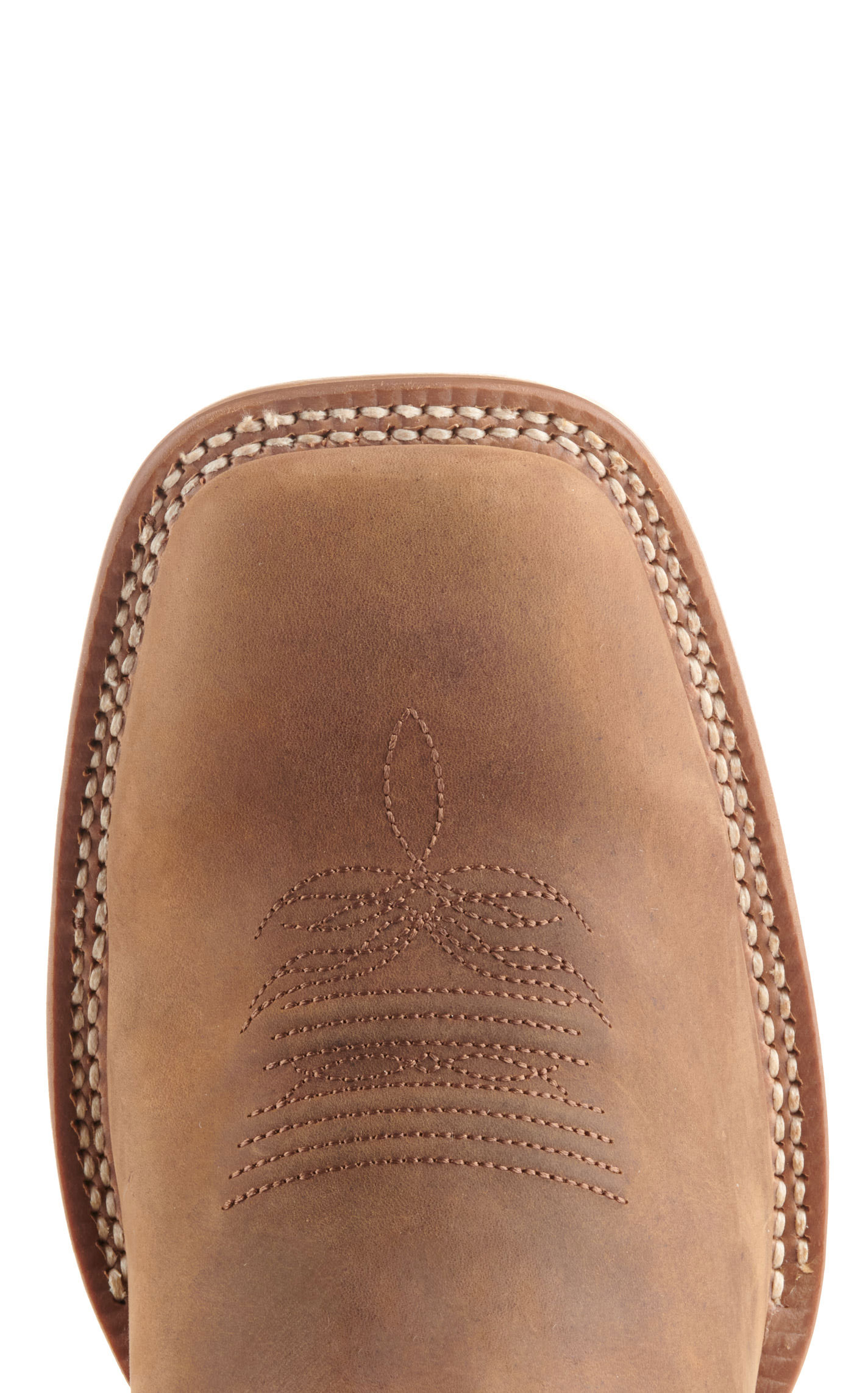 Justin Men's Frontier Jackpot Brown Wide Square Toe Cowboy Boots - Image 1