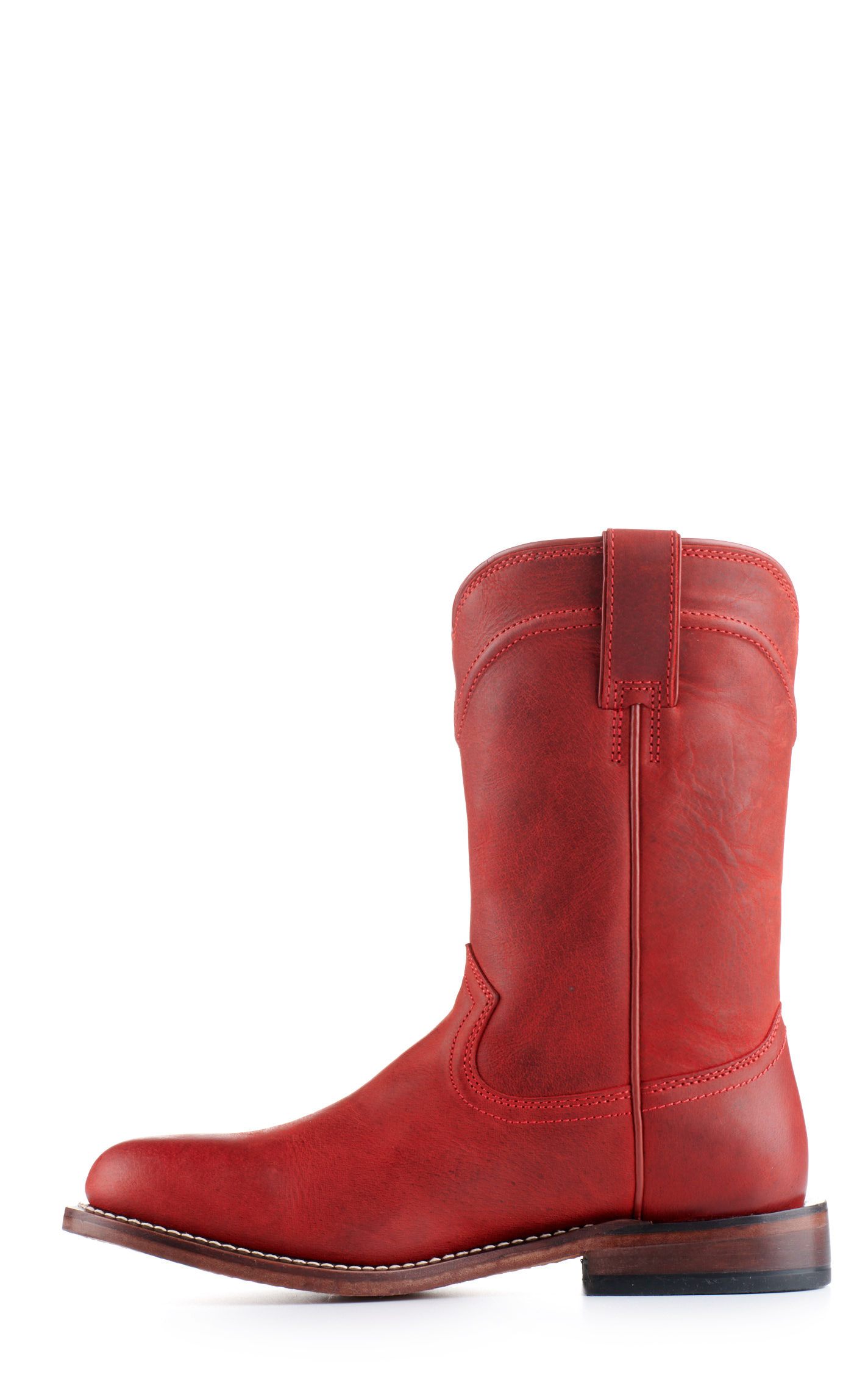 Justin Women's Holland Red Round Toe Roper Cowboy Boots - Image 1