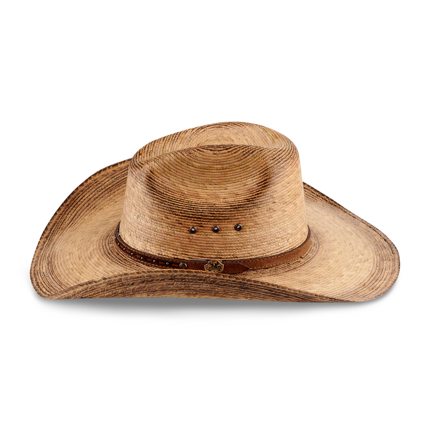 Cavender's Collection Toasted Cattleman Crown Duke Palm Leaf Cowboy Hat - Image 1