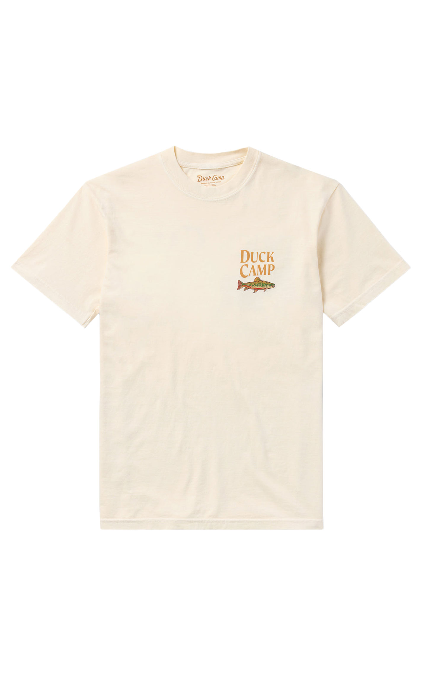 Duck Camp Men's Rich Cream Outfitter Logo T-Shirt - Image 1