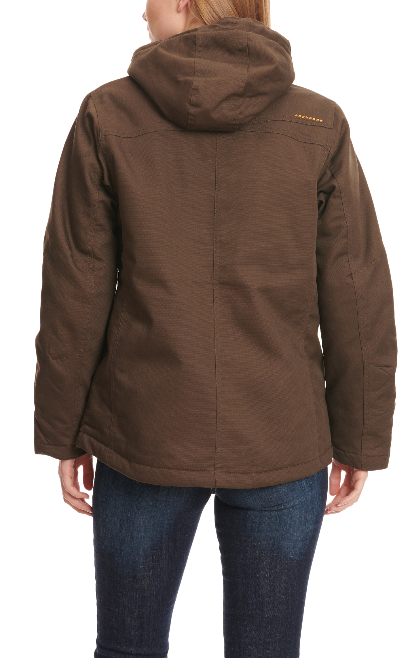Ariat Rebar Women's DuraCanvas Wren Brown Stretch Canvas Insulated Work Jacket - Image 1