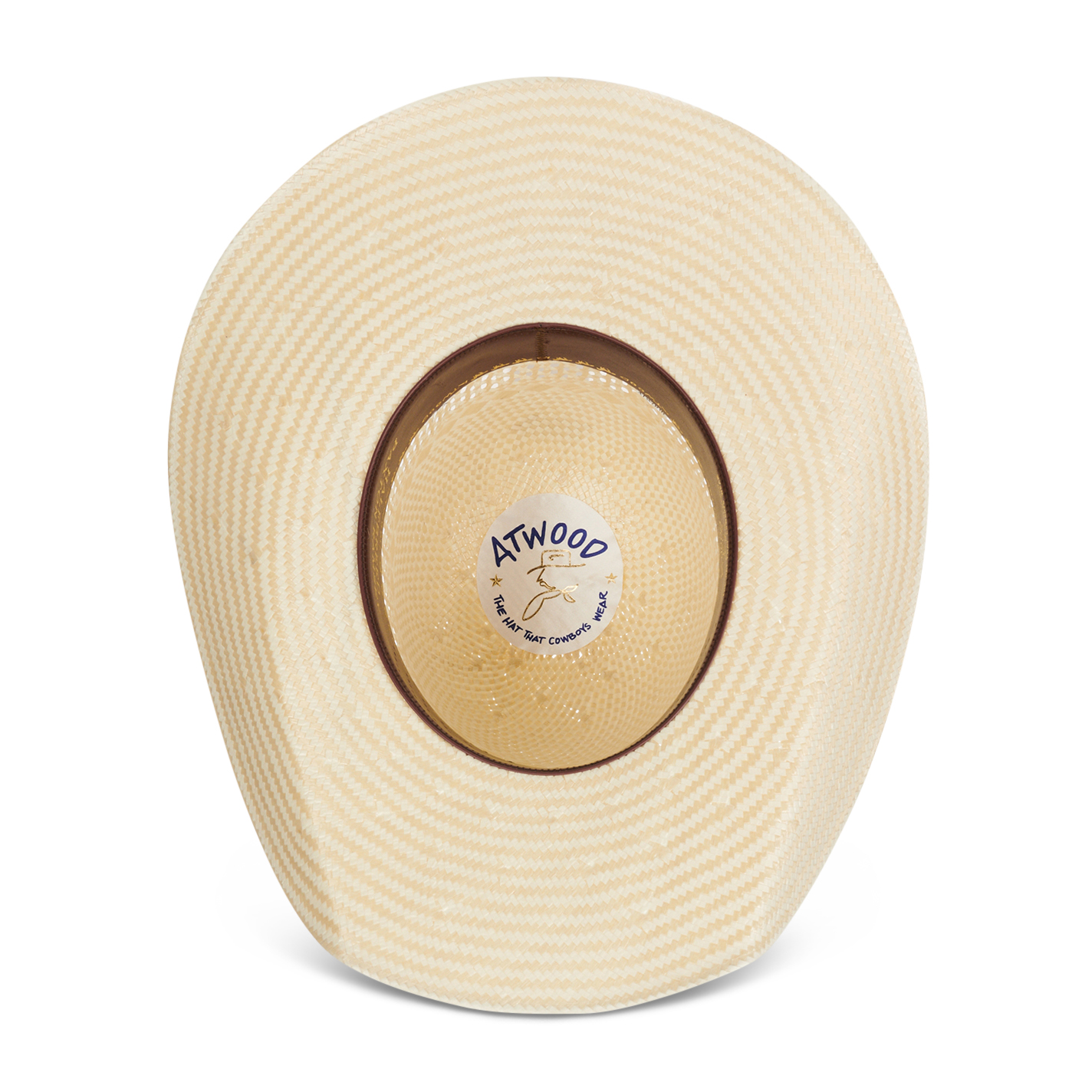 Atwood Half-Breed Paxton Ramsey Natural Open Crown Straw Cowboy Hat - Image 1