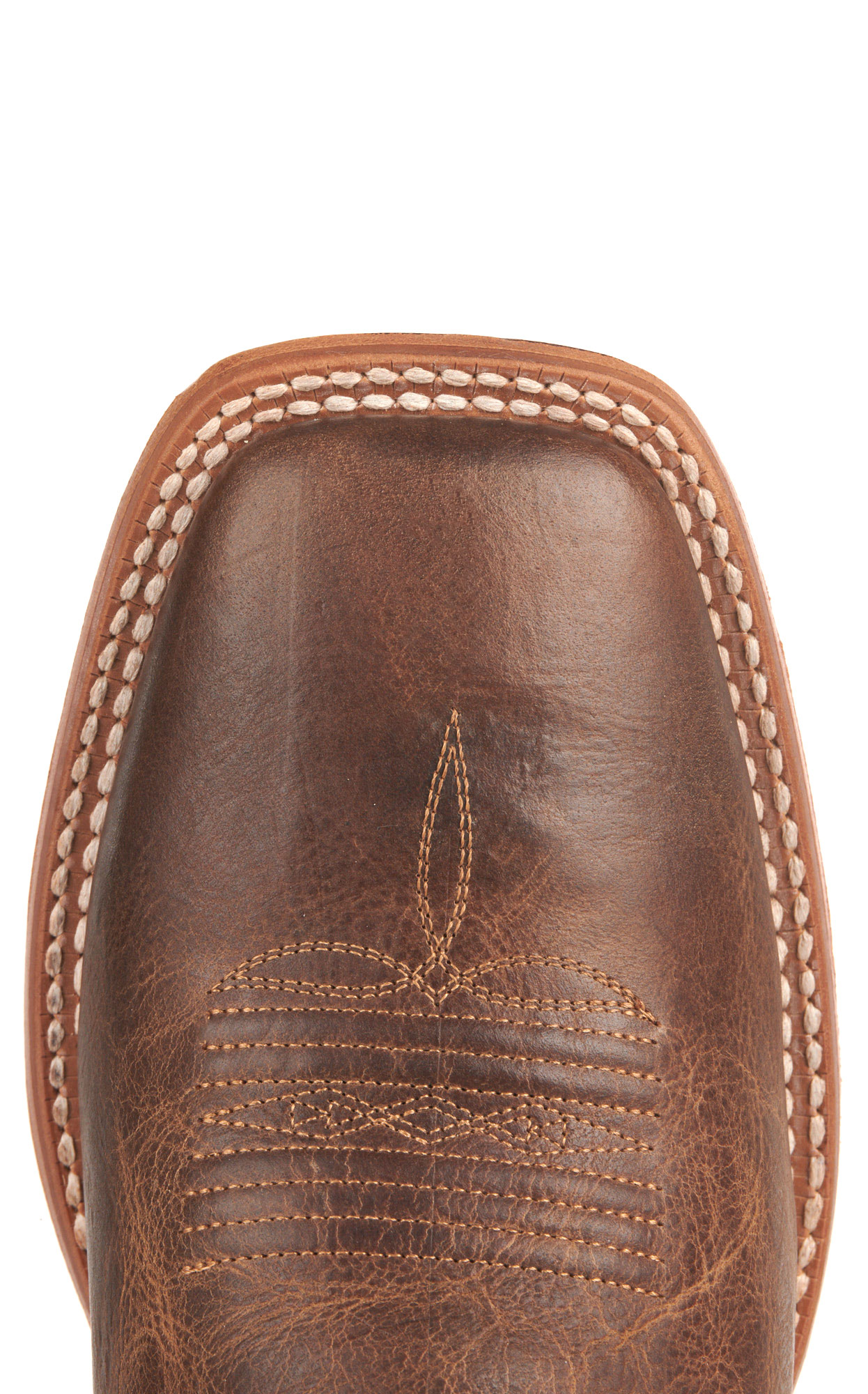 Ariat Men's Frontier Chimayo Natural Brown and Aztec Wide Square Toe Cowboy Boots - Image 1