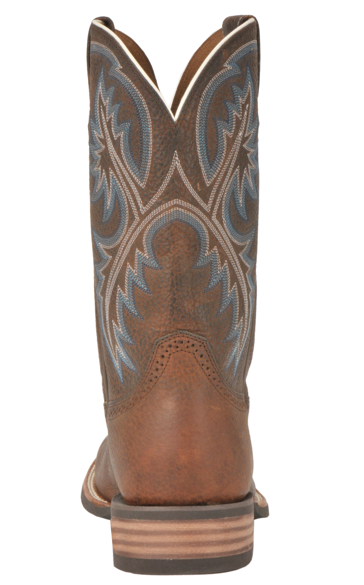 Ariat Men's Quickdraw Oiled Brown Rowdy Wide Square Toe Cowboy Boots - Image 1