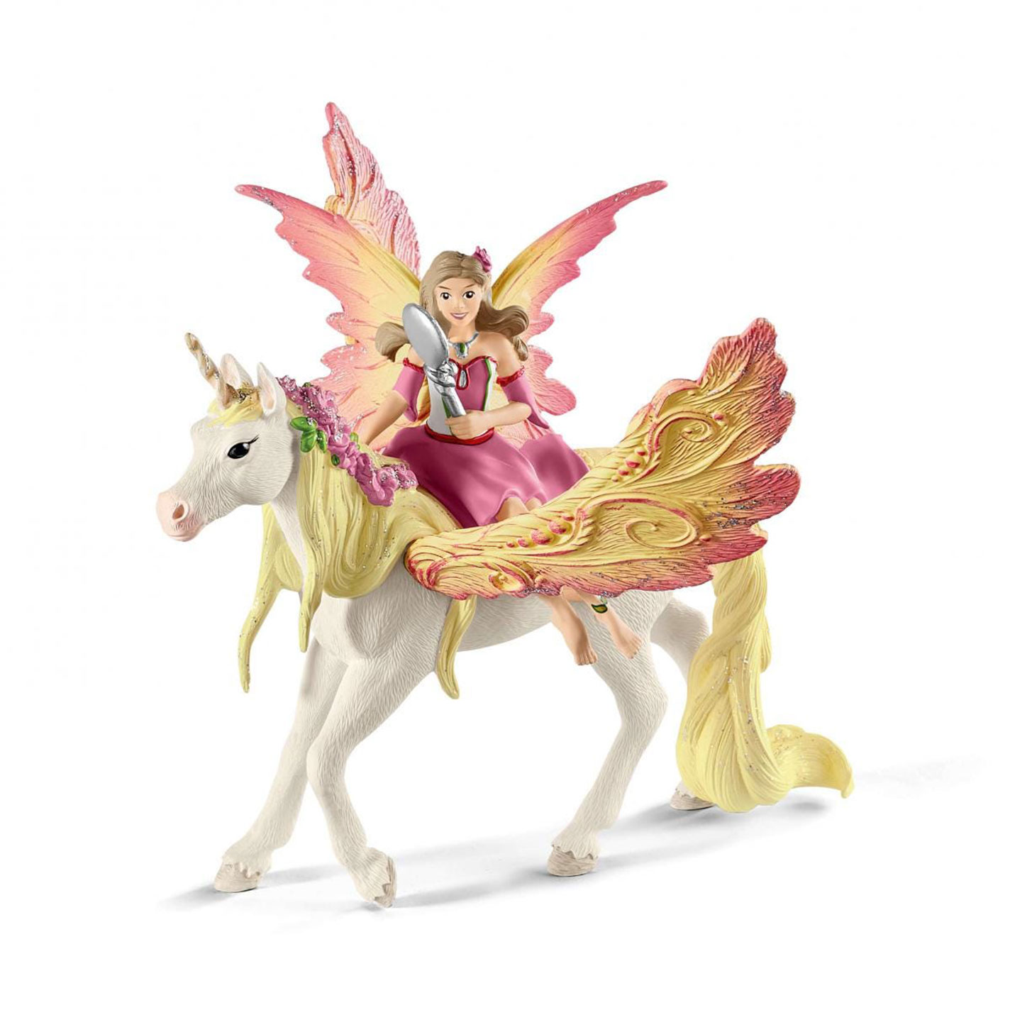 Schleigh Toys Fairy Feya with Pegasus Unicorn Toy - Image 1