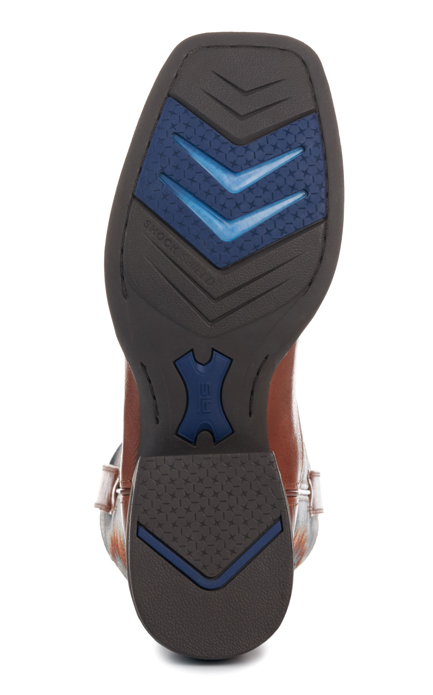 Ariat Men's Luna Tan Forged Green Wide Square Toe Cowboy Boots - Image 1