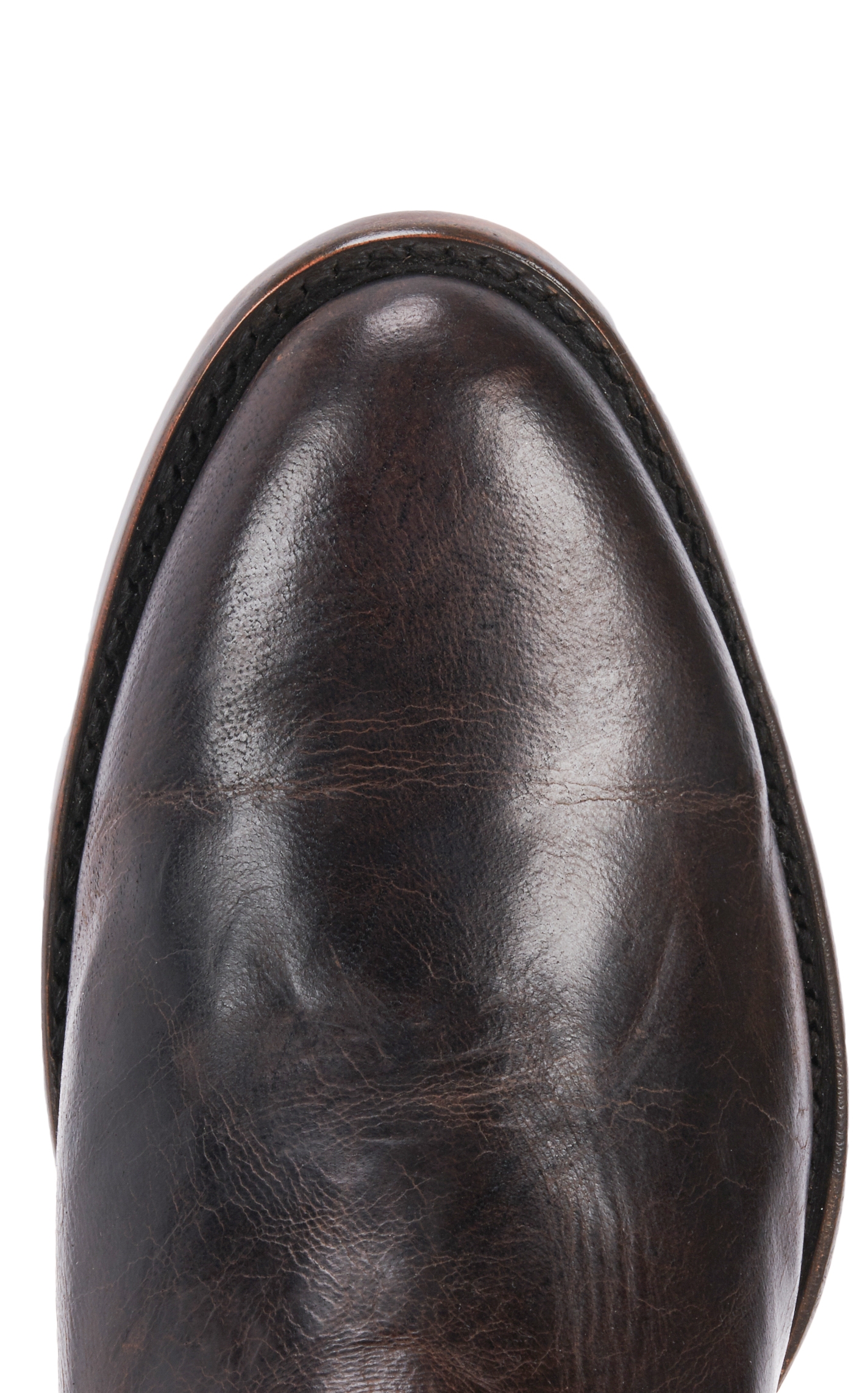 JRC & Sons Men's Todd Mad Dog Goat Leather Round Toe Roper Boot in Chocolate Brown - Image 1