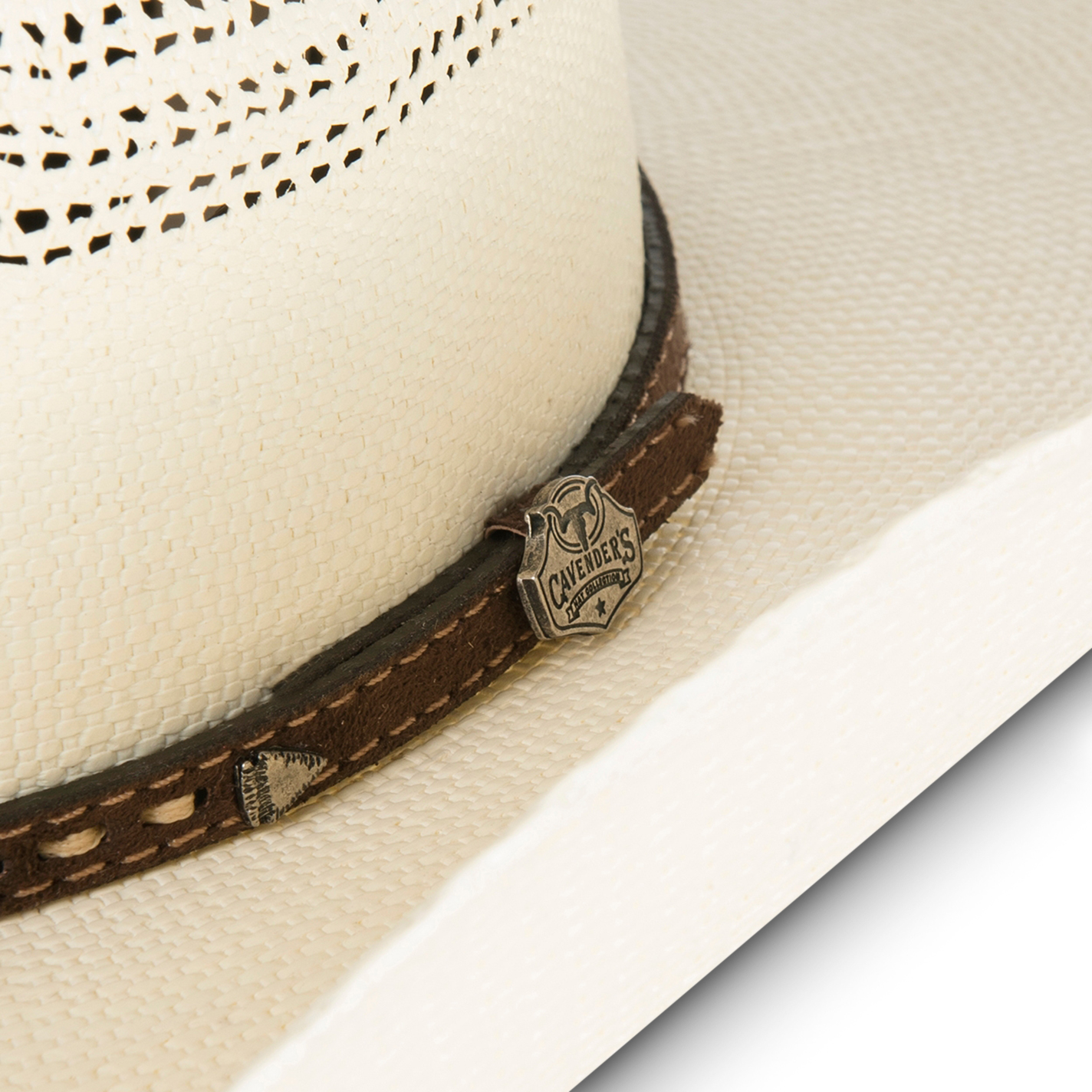 Cavender's Collection Bangora Ivory Cattleman Crown Cowboy Hat - Image 1