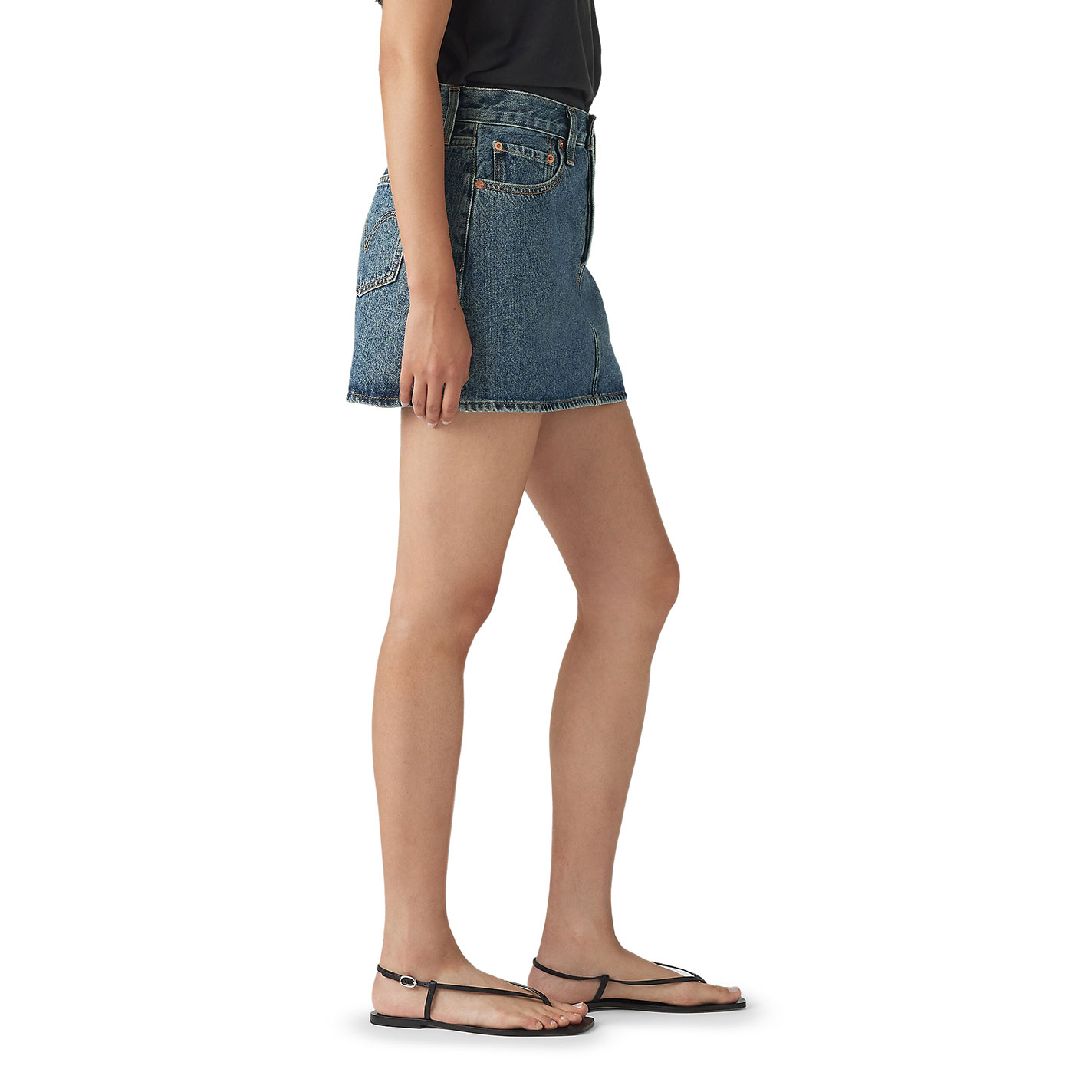 Levi's Women's Icon You Need Me Medium Wash Denim Mini Skirt - Image 1