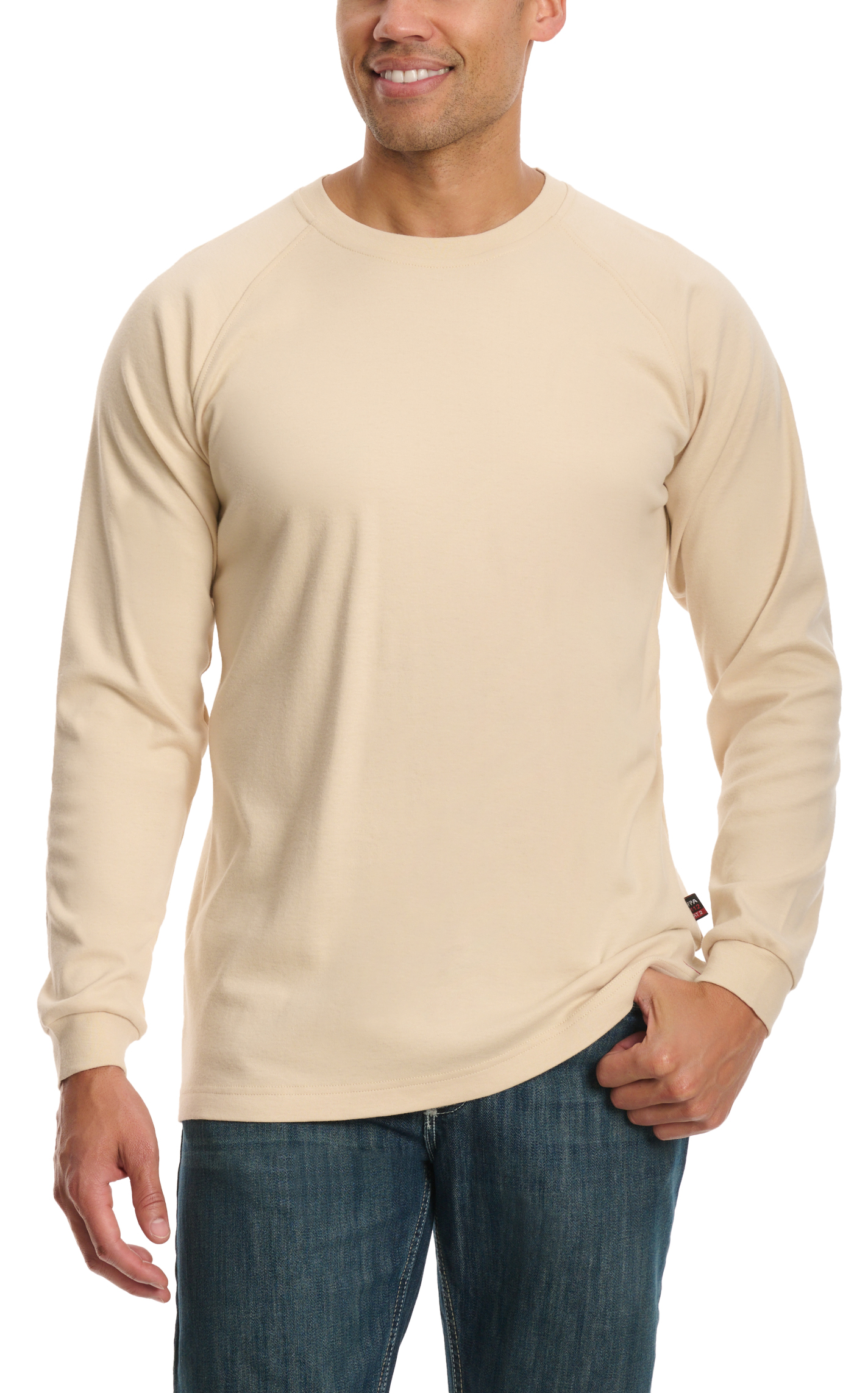 Forge Men's Sand American Flag Rig FR T-Shirt - Image 1