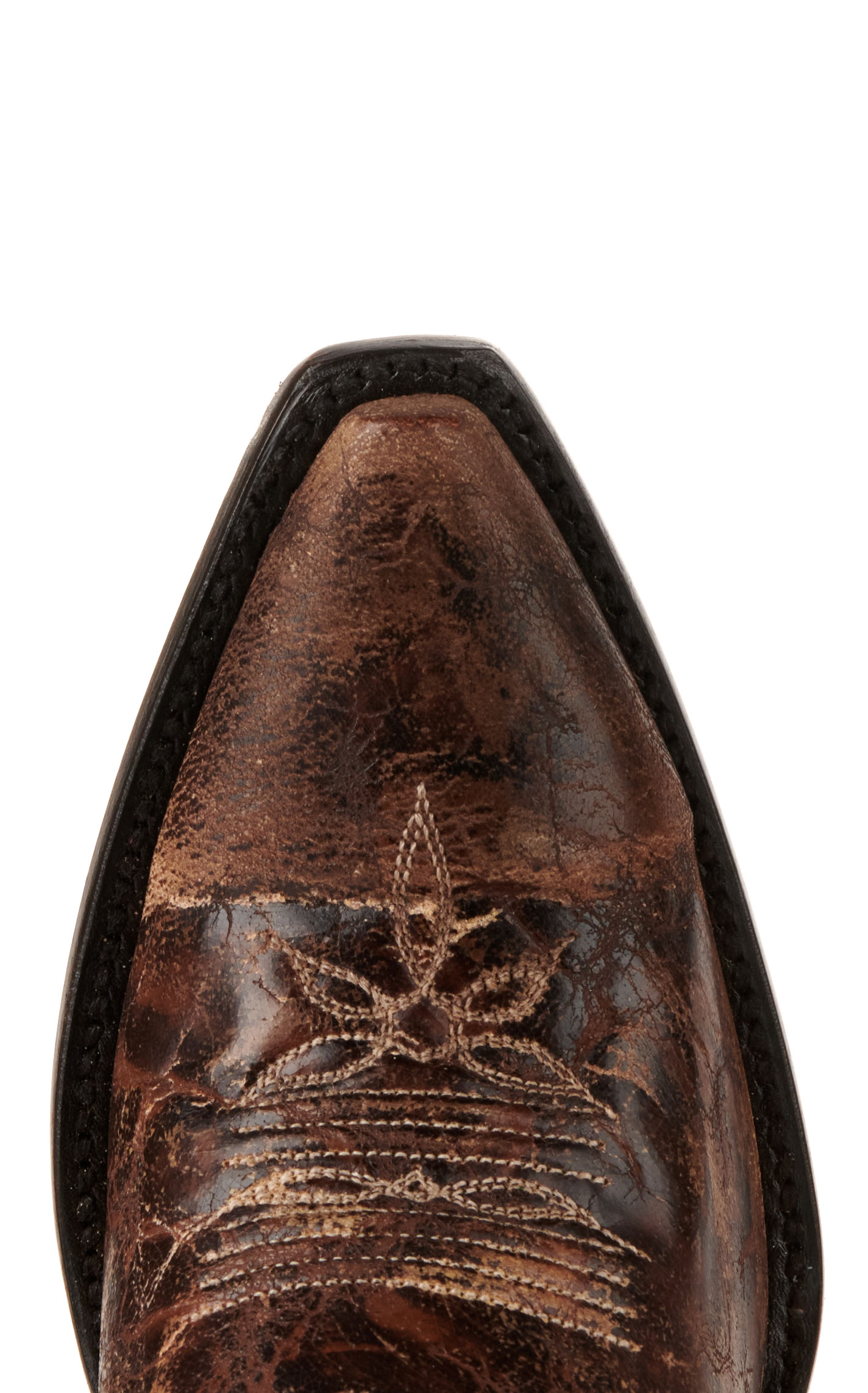 Dan Post Women's Jilted Distressed Brown Snip Toe Tall Cowboy Boots - Image 1