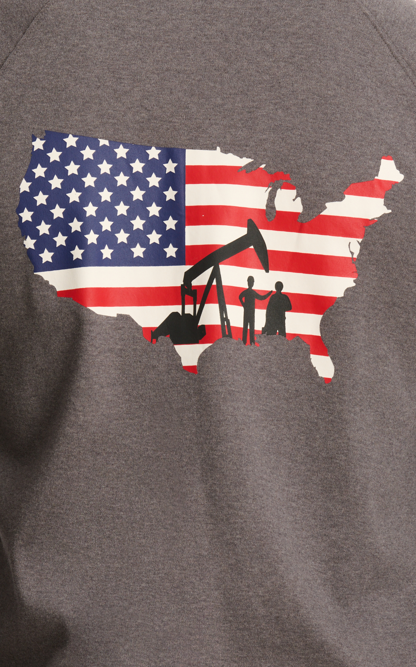 Forge Men's Charcoal Gray American Flag Rig FR T-Shirt - Image 1