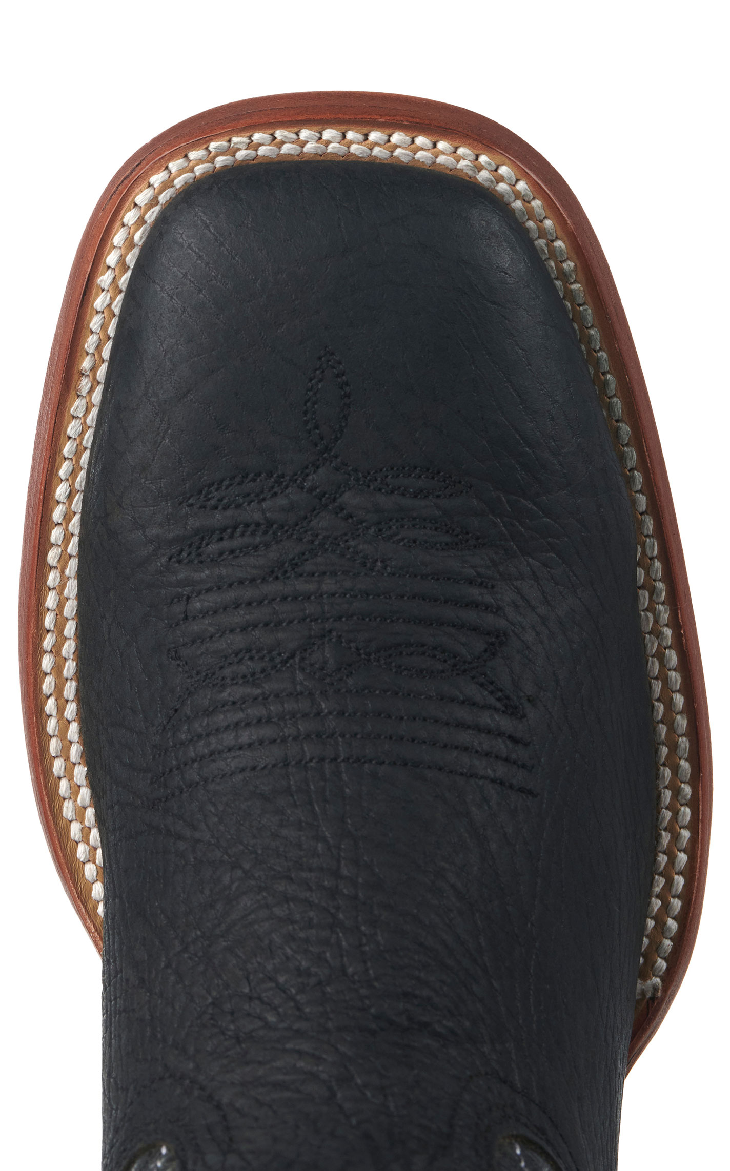Hondo Men's Black and Black Crater Diamond Stitch 16\