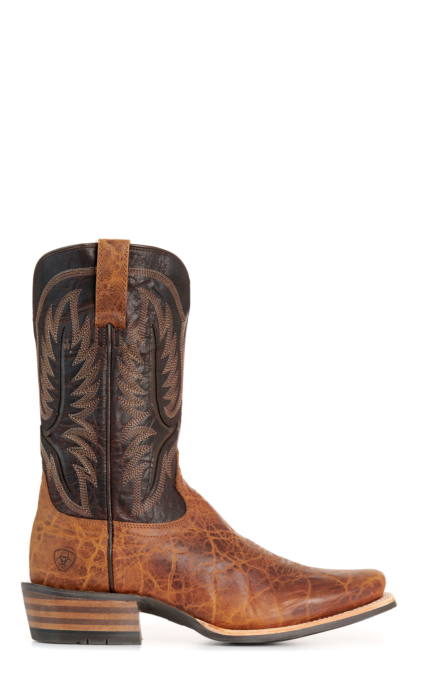 Ariat  Men's Smoked Tan & Aging Barrel Narrow Cutter Toe Cowboy Boots - Image 1