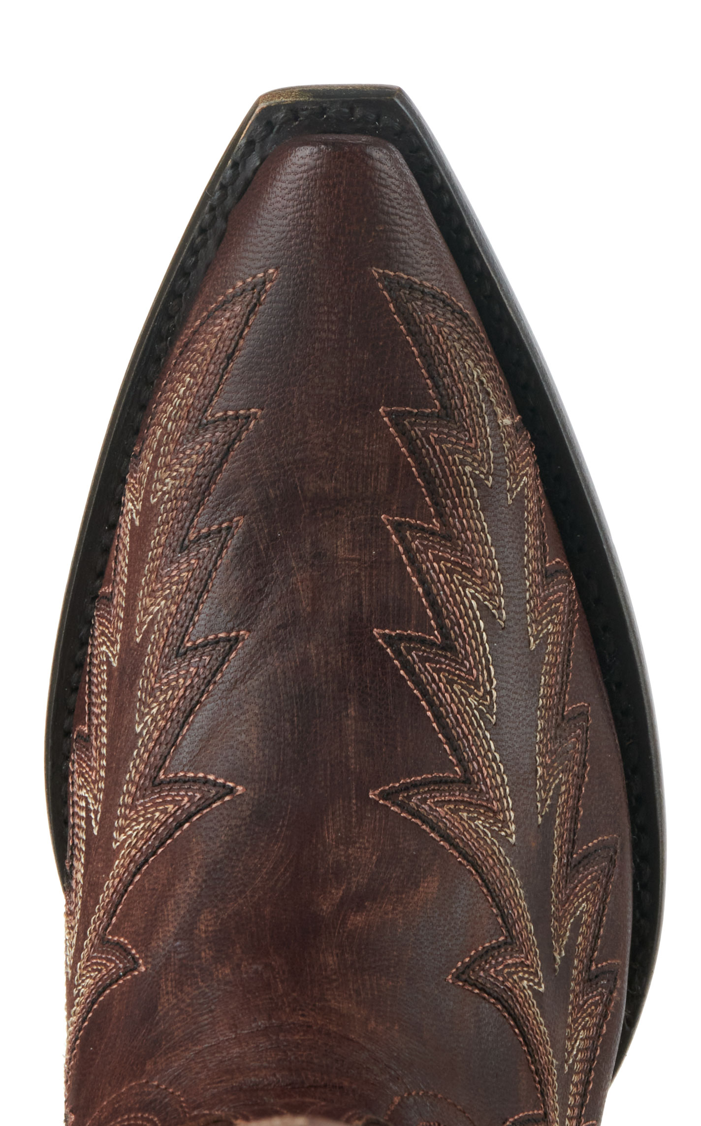JRC & Sons Women’s Nancy Dark Brass Snip Toe Tall Cowboy Boots - Image 1