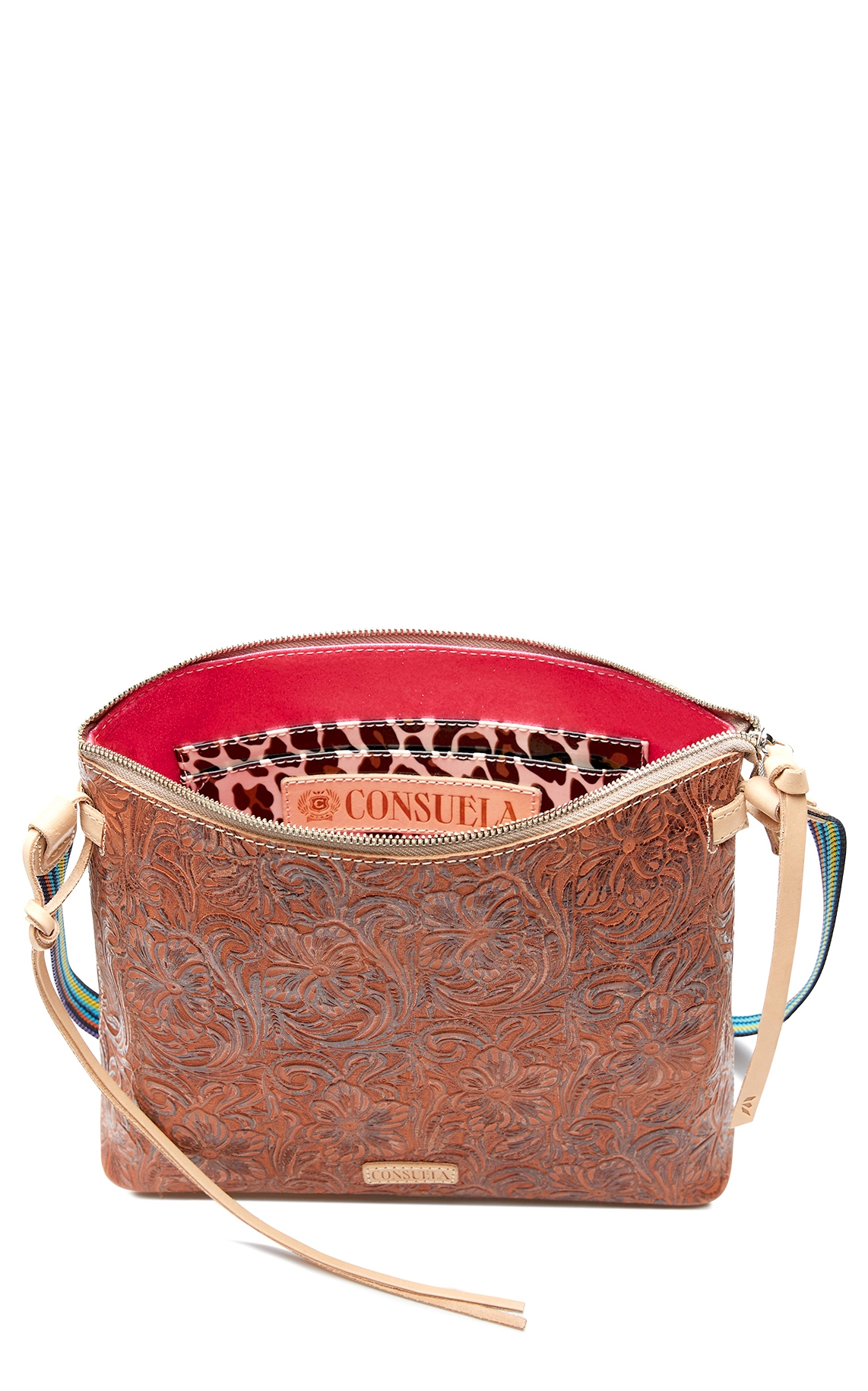 Consuela Sally Tooled Leather Downtown Crossbody Purse - Image 1