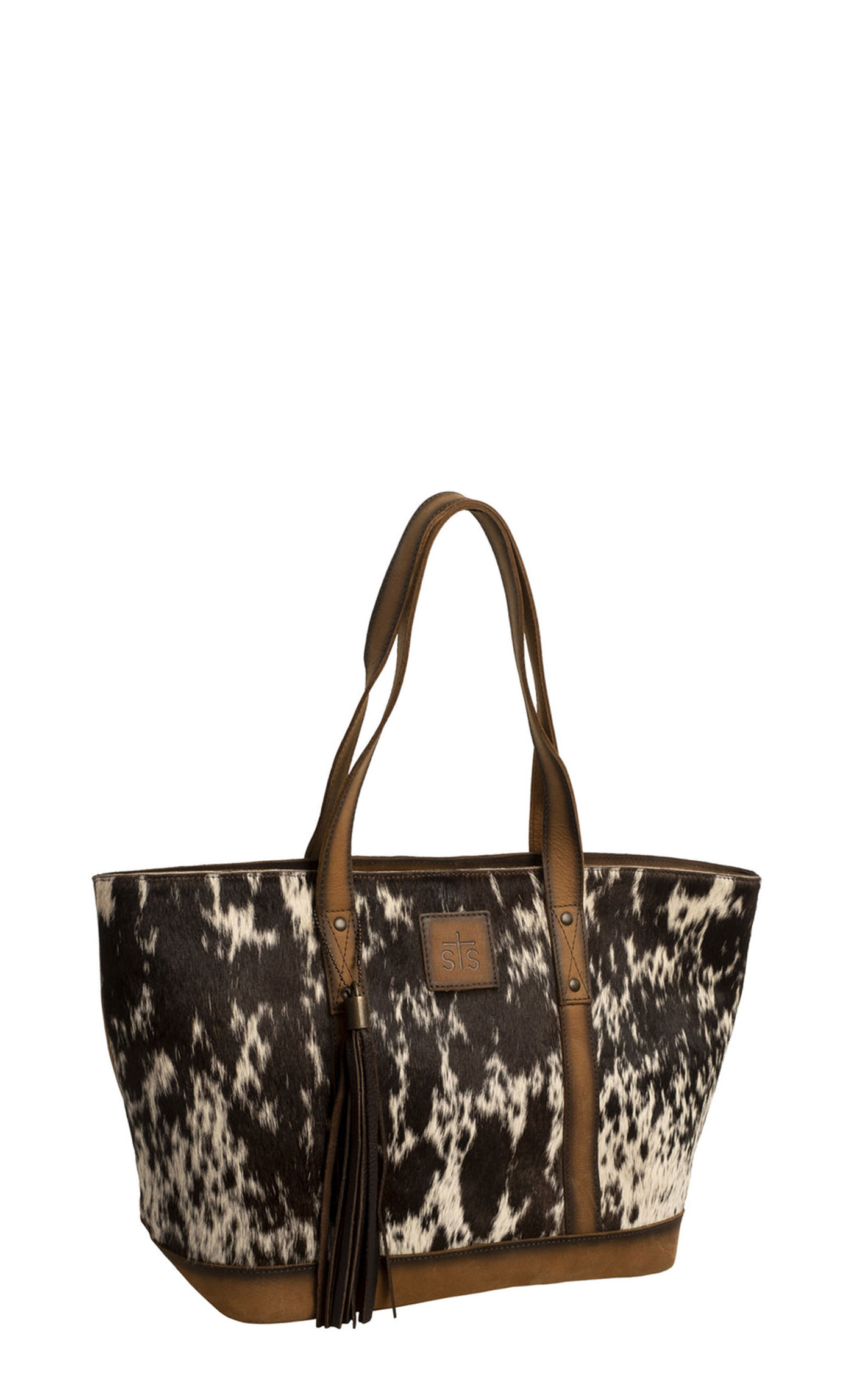 STS Ranchwear Cowhide Hair On Hide Cheyenne Tote Bag - Image 1