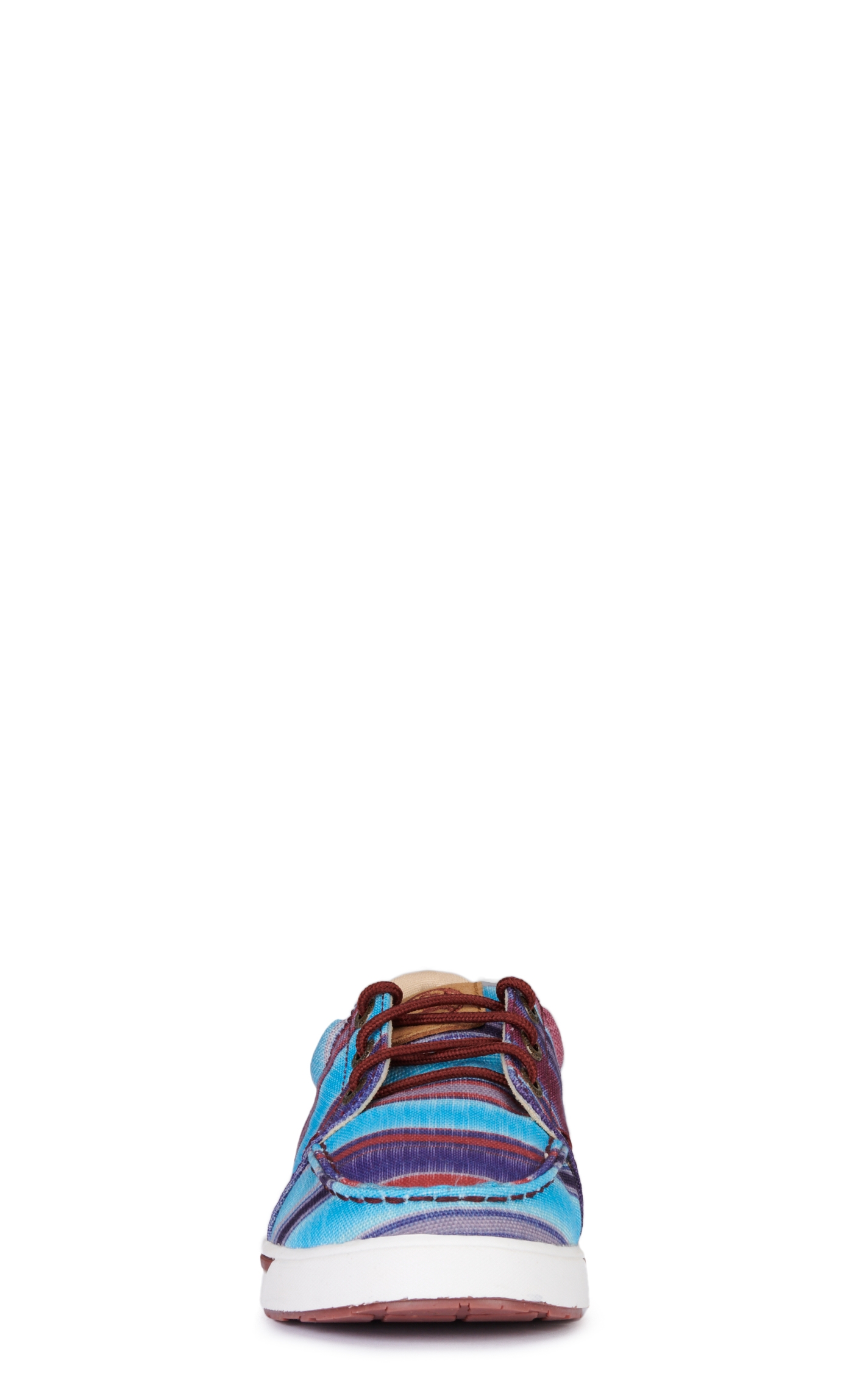 Twisted X Youth Hooey Loper Turquoise Serape Canvas Lace Up Sneakers Casual Shoe - Image 1