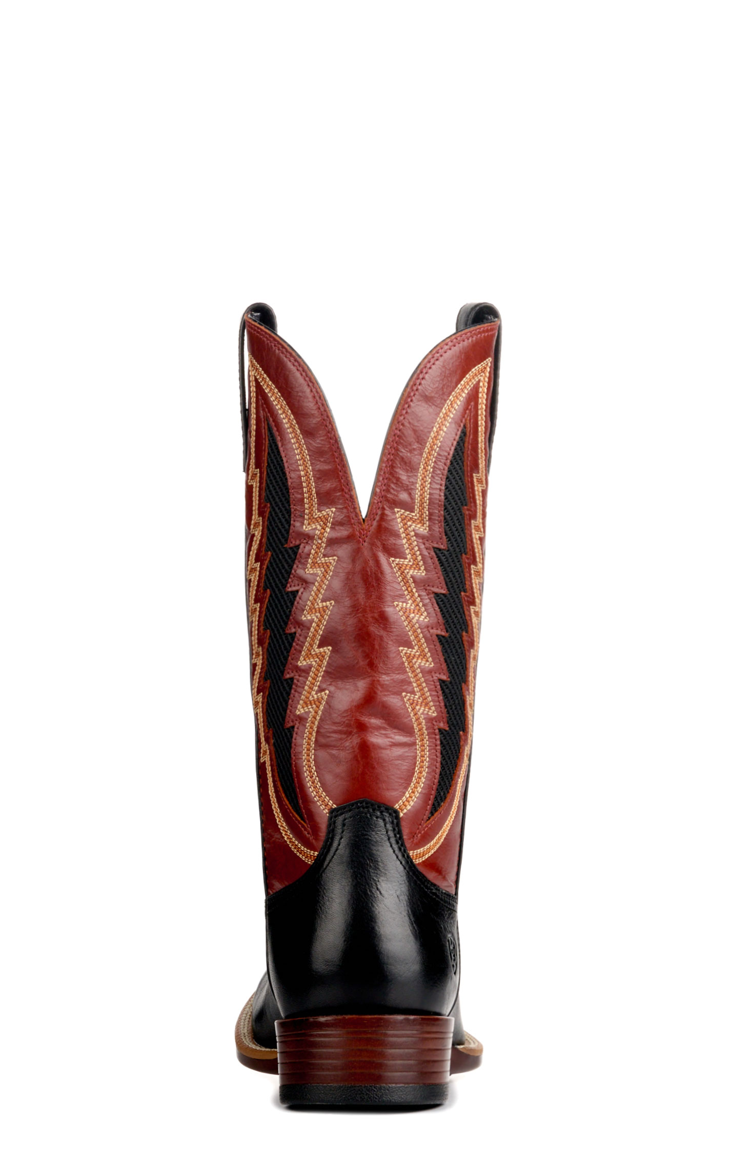 Ariat Men's Black & Red-Hot Bantamweight Wide Square Toe Cowboy Boots - Image 1