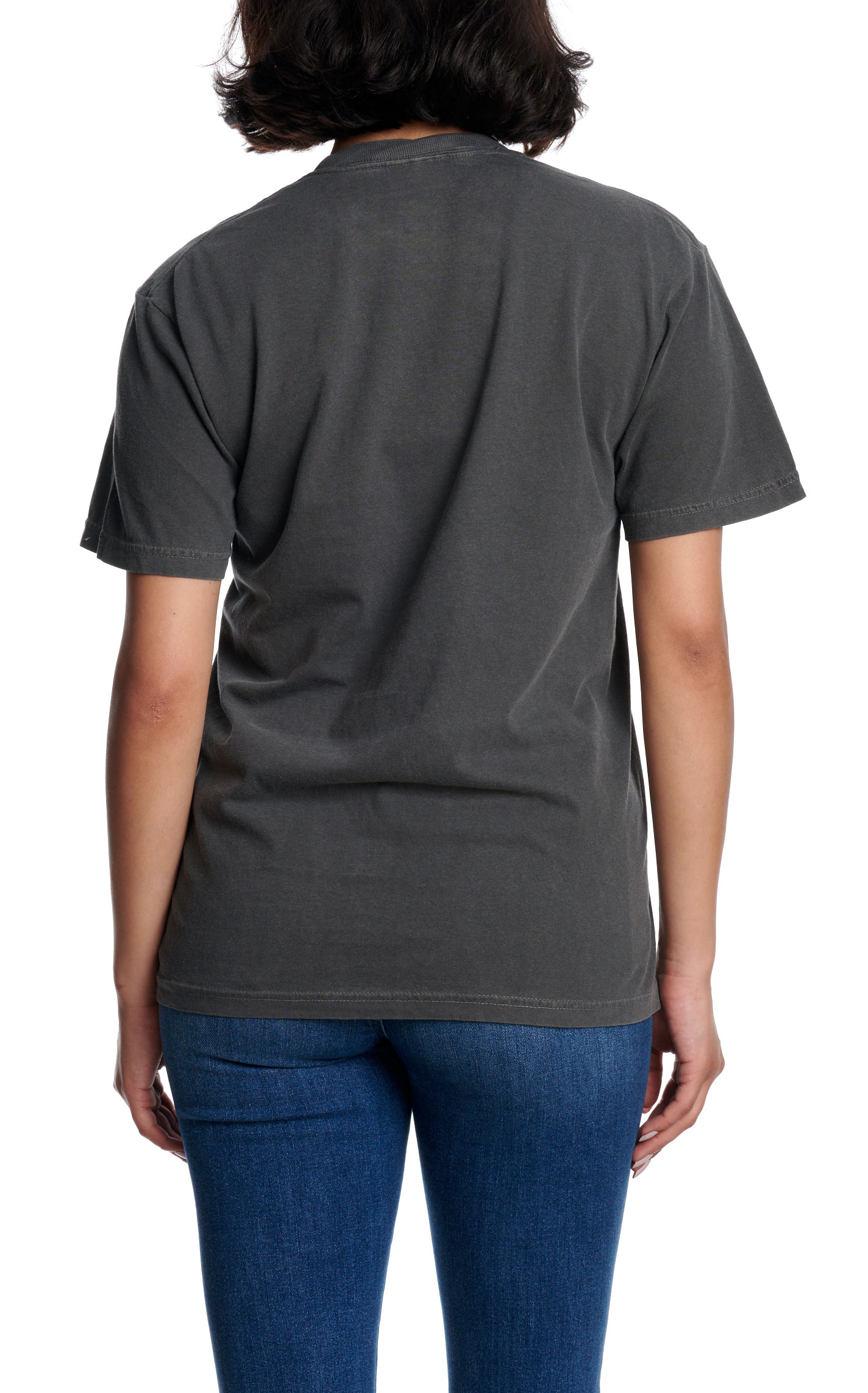 Lattimore Women's Gray Checkered Pepper Graphic T-Shirt - Image 1