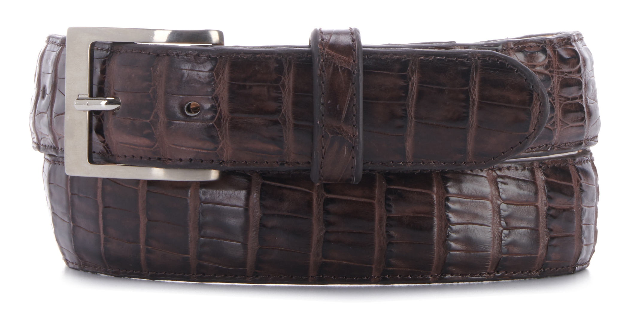 JRC & Sons Men's Cigar Caiman Belly Exotic Western Belt - Image 1