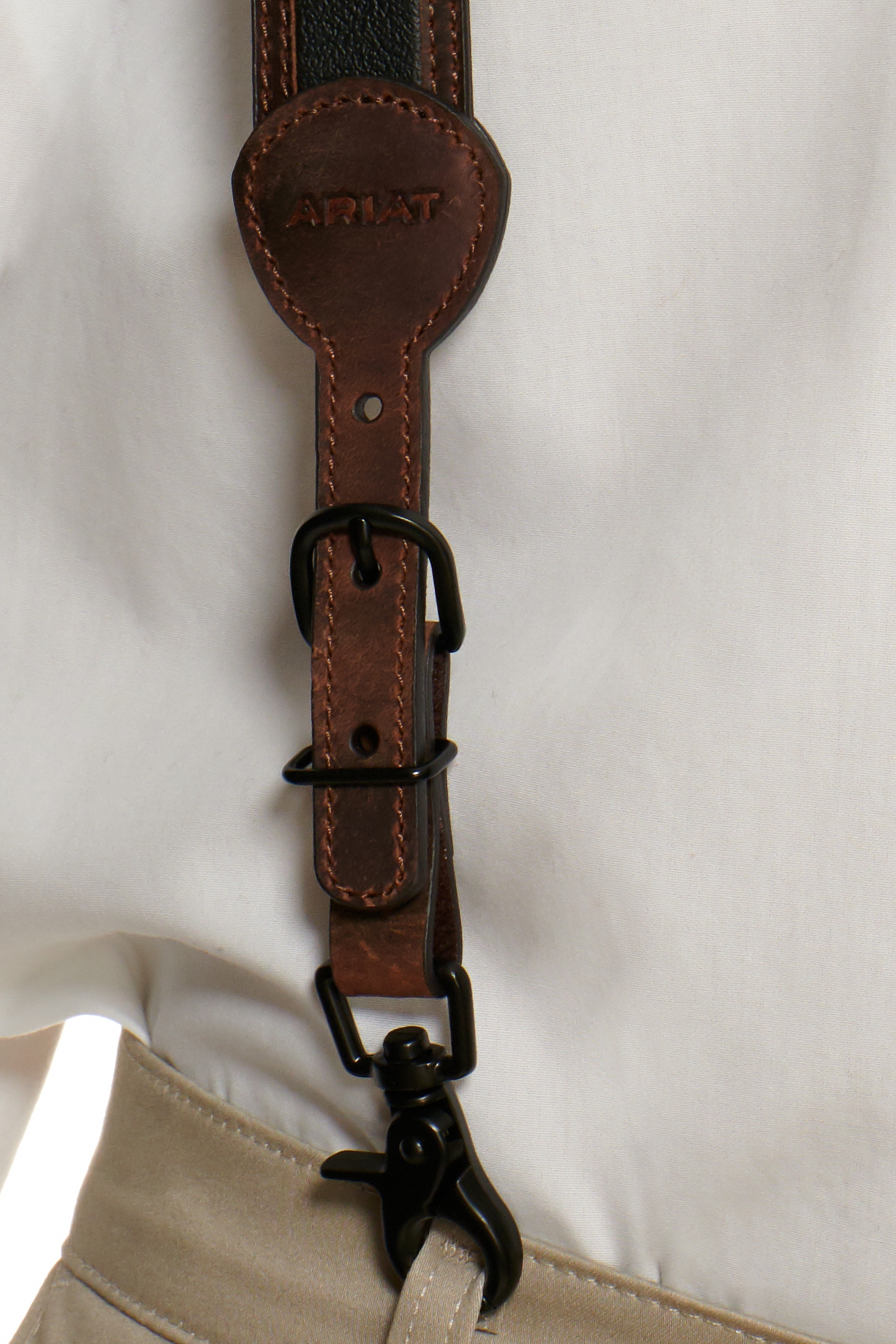Ariat Men's Black Inlay Gallus Suspenders - Image 1