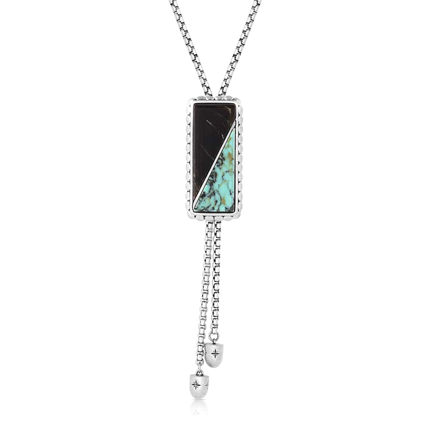 Montana Silversmiths Silver Double Essence Stone Necklace - Image 1