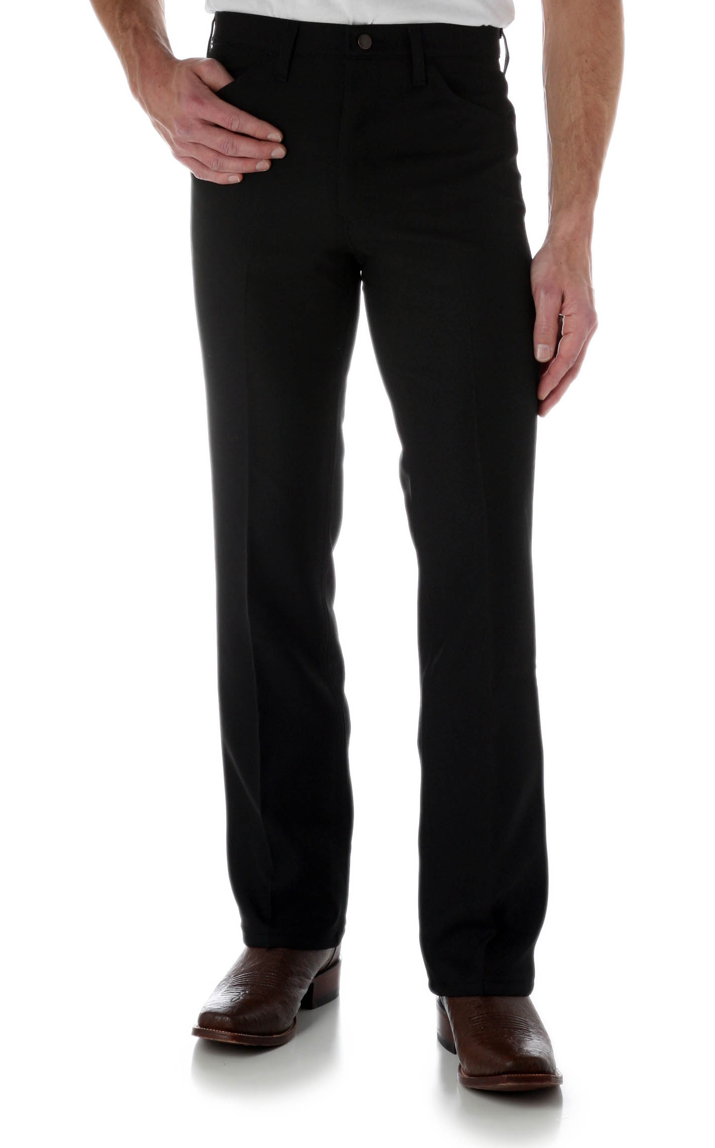 Wrangler Wrancher Black Large Waist Dress Pants - Image 1
