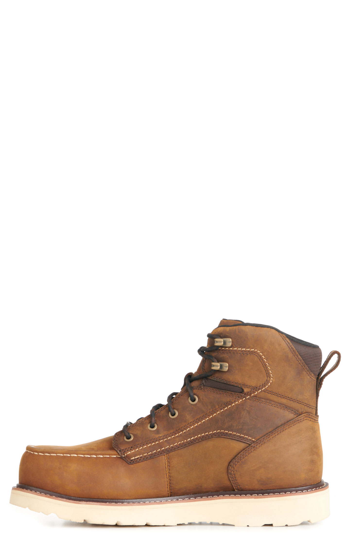 Ariat Men's Rebar Wedge Distressed Brown Moc Composite Toe 6\