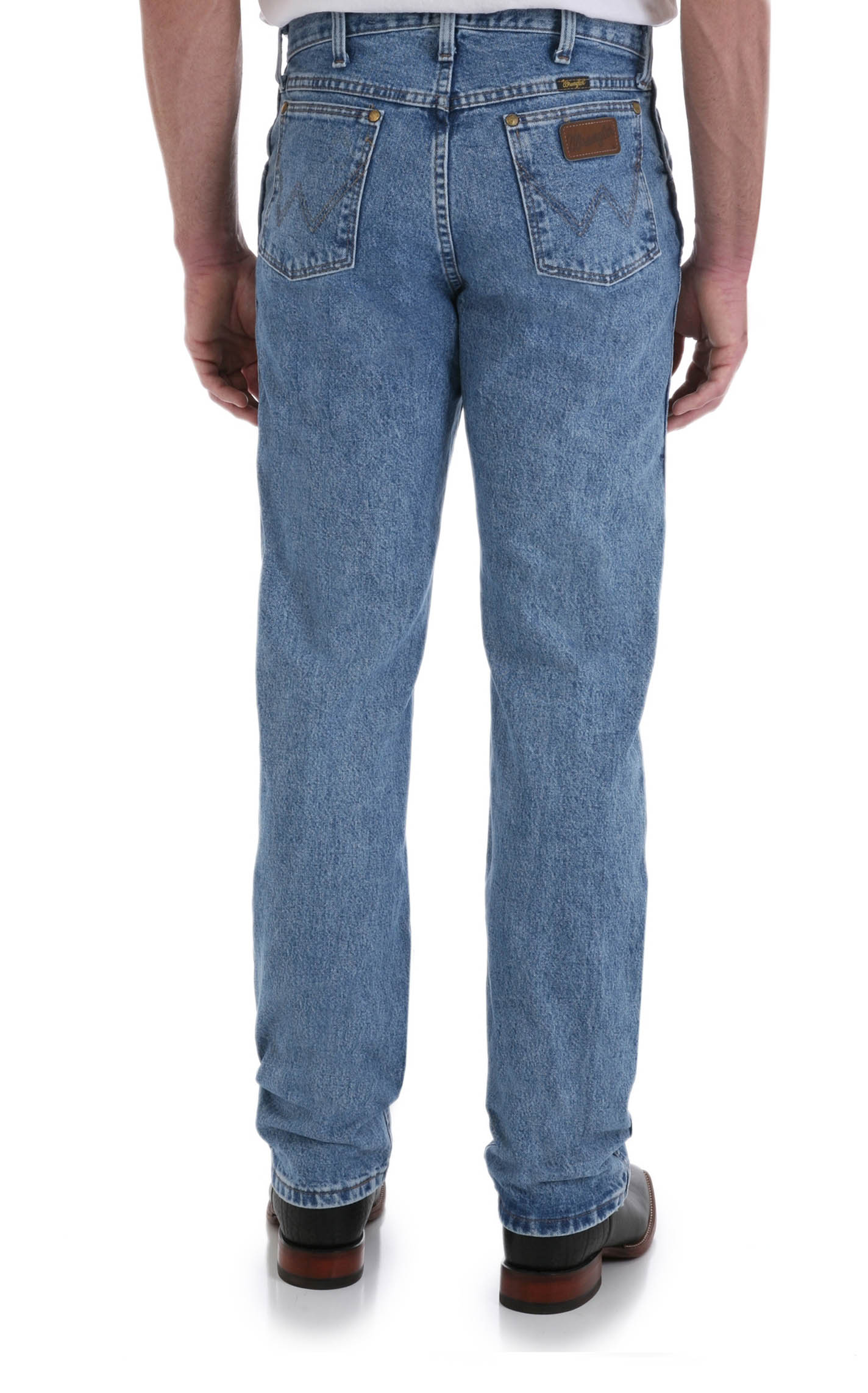 Wrangler Men's Premium Performance Cowboy Cut Medium Wash Regular Fit Straight Leg Jeans - Tall - Image 1