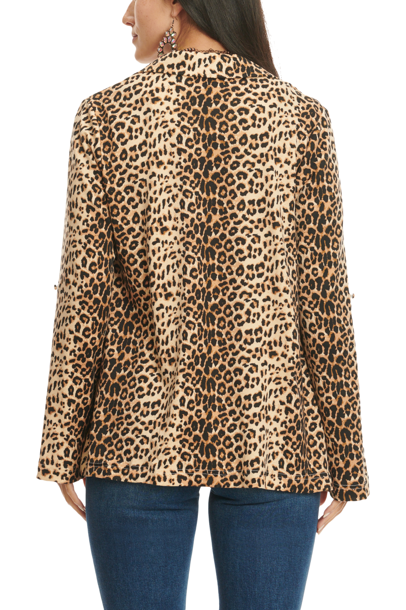 Savanna Jane Women's Leopard Print Blazer  - Image 1