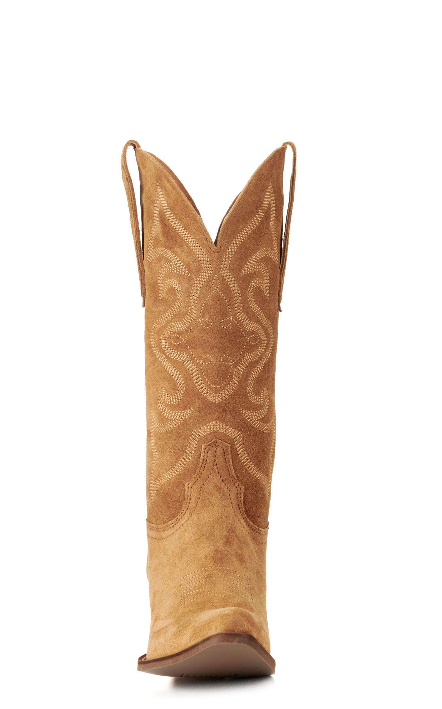 Dingo Women's Out West Camel Roughout Snip Toe Cowboy Boots - Image 1