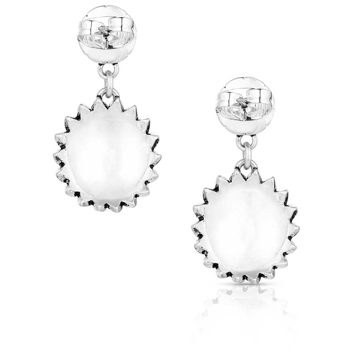 Montana Silversmiths Silver & Turquoise Heyday Blossom Earrings - Image 3