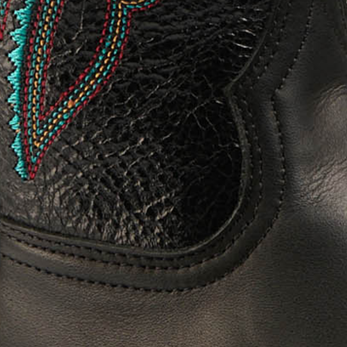 Ariat Women's PrimeTime True Black Bantamweight Wide Square Toe Cowboy Boot - Image 1