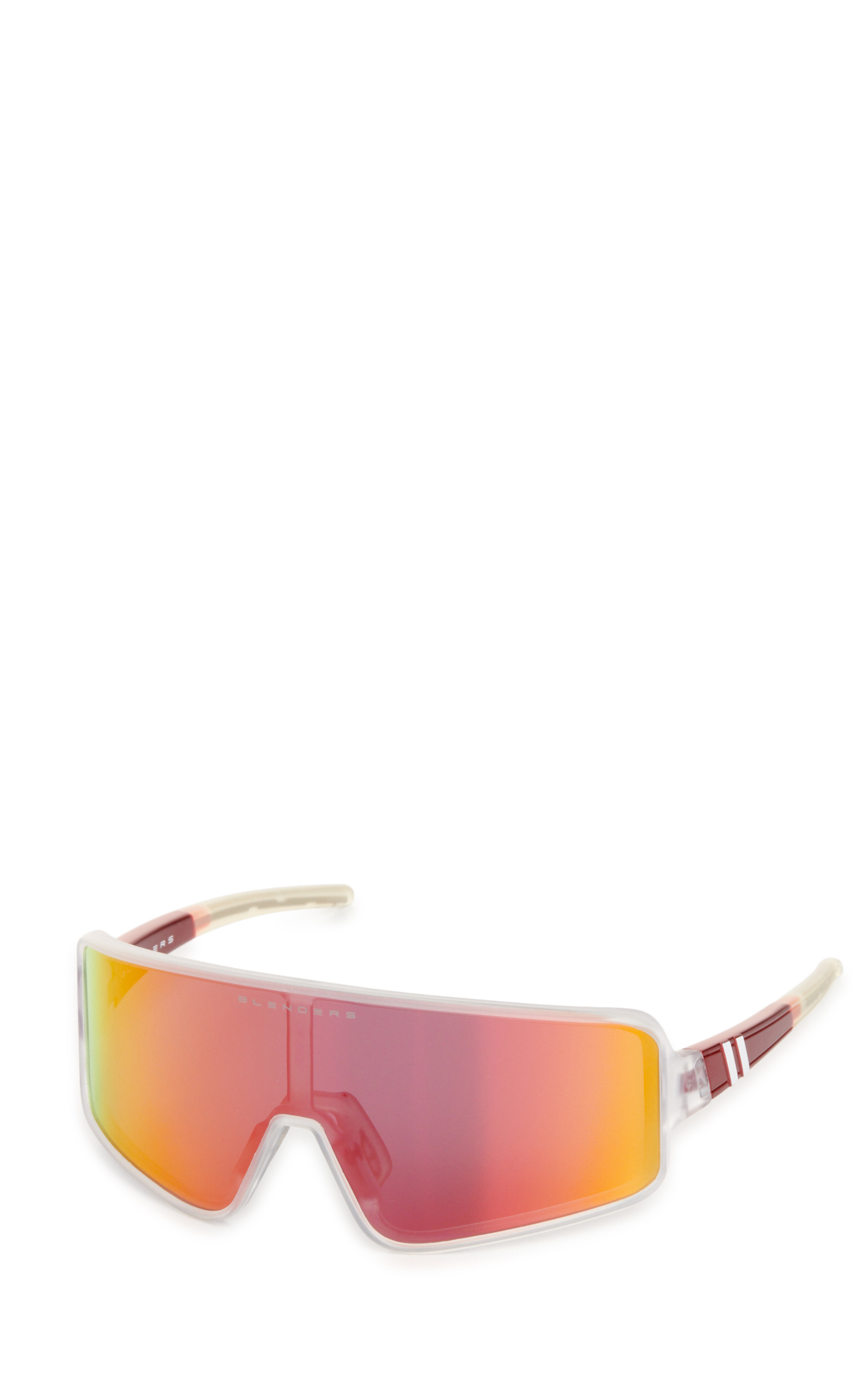 Blenders Eclipse Hot Rageous Crystal Clear Frames Red Polarized Lens Sunglasses - Image 1