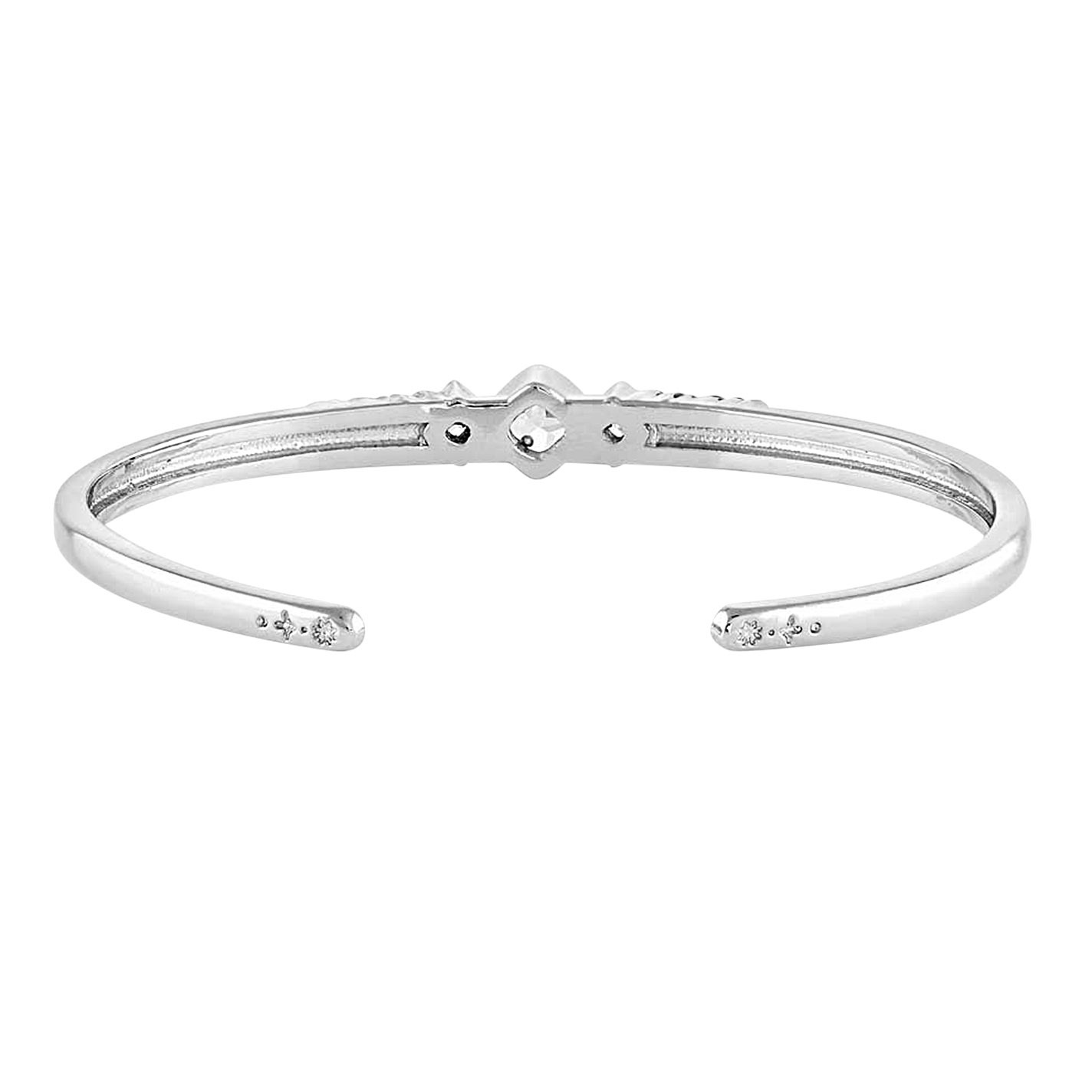 Montana Silversmiths Sparkling Herringbone Crystal Cuff Bracelet - Image 1
