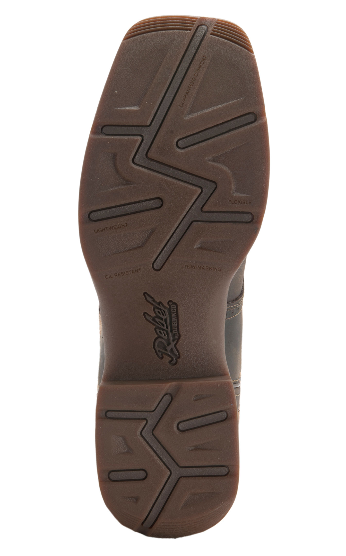 Durango Men's Rebel Brown and Tan Waterproof Square Steel Toe Work Boot - Image 1