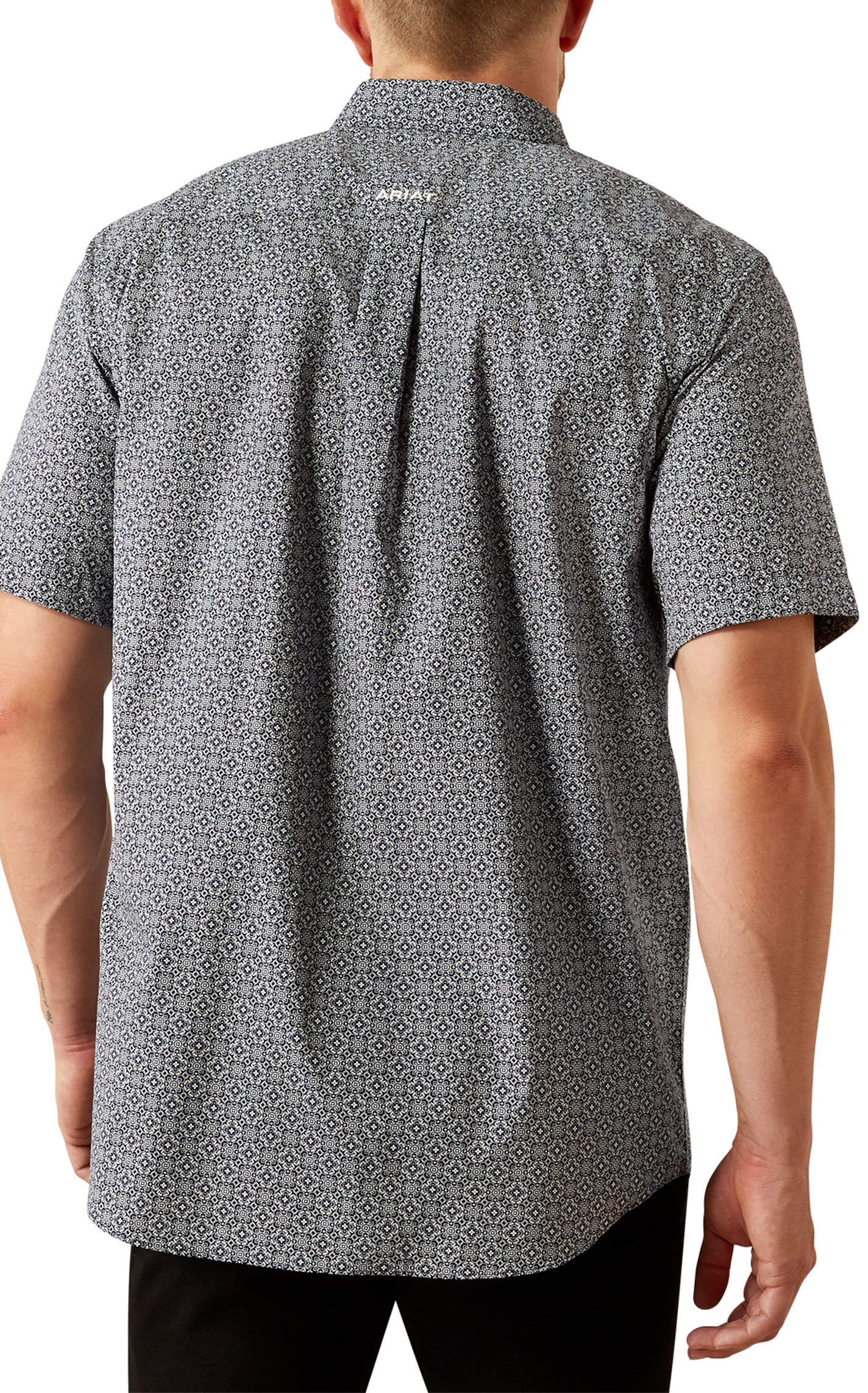 Ariat Men's Octavius Navy Geo Western Shirt - Image 1