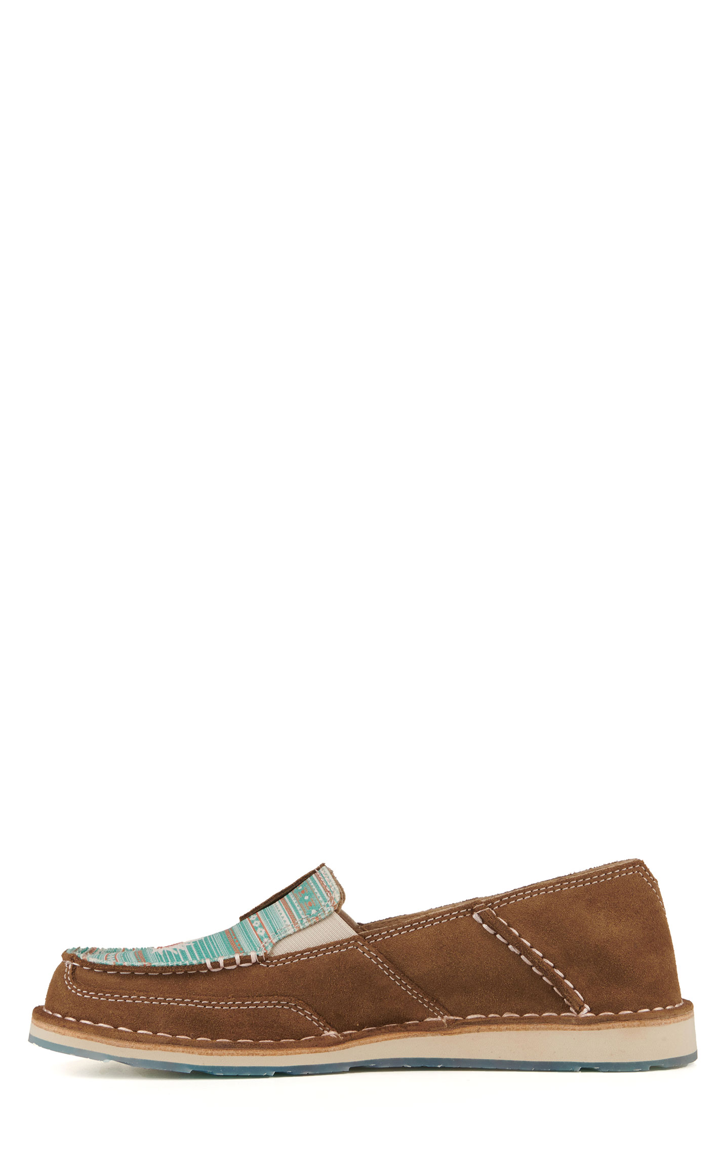 Ariat Women's Cruiser Tan Suede Boquillas Print Casual Shoes - Image 1