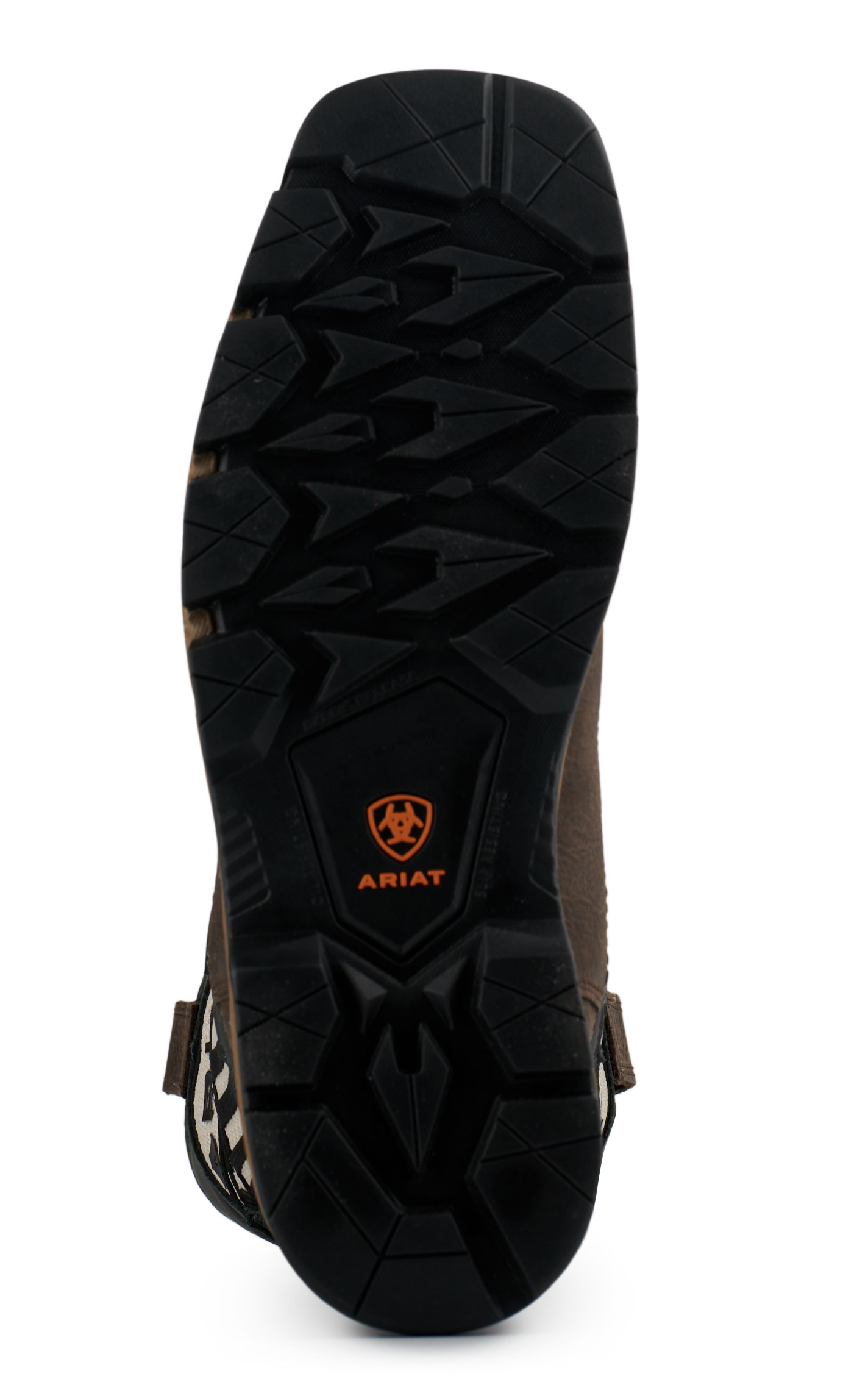 Ariat Men's Rebar Flex Dark Brown & Storm Incognito Skull VentTEK Wide Square Composite Toe Work Boot - Image 1