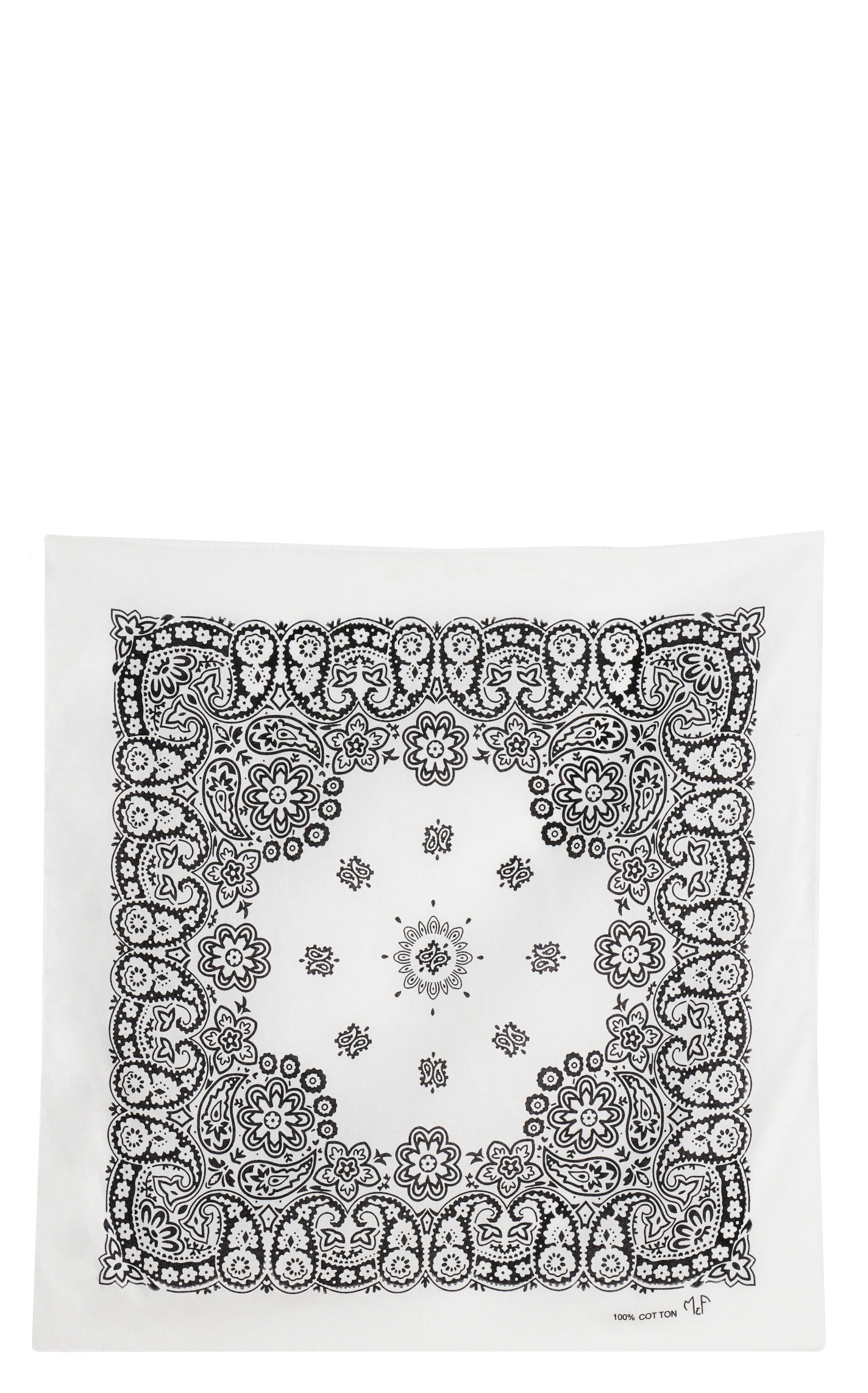 M&F Western White Bandana - Image 1