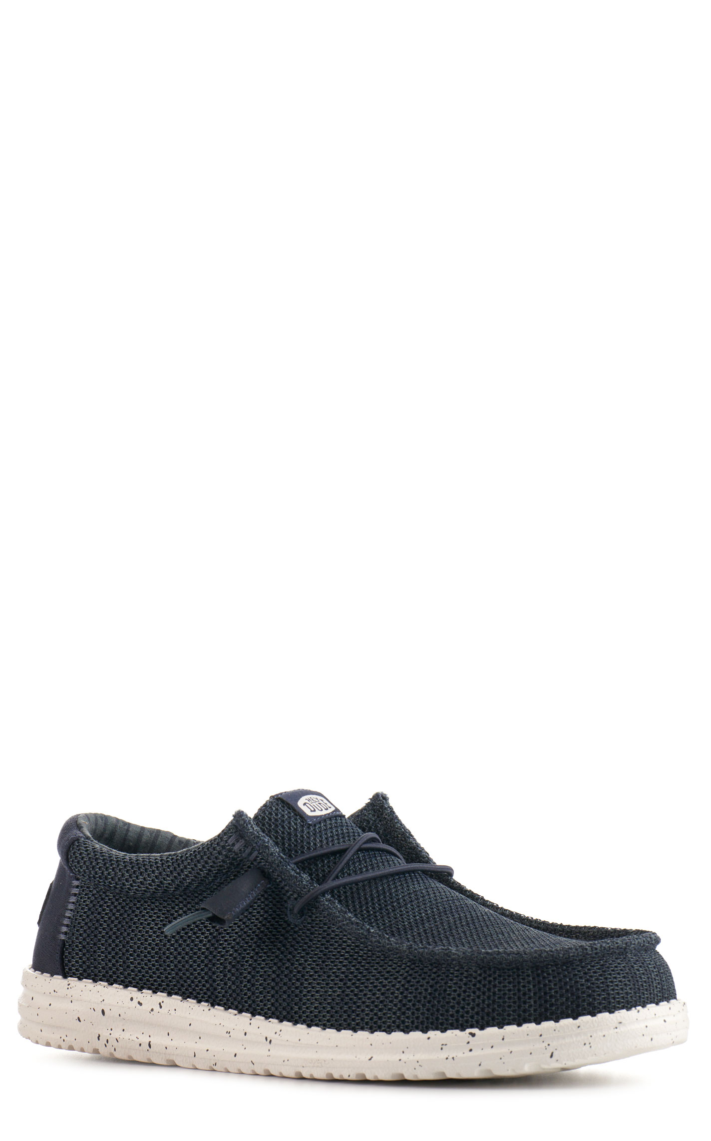 Hey Dude Men's Wally Stretch Sox Navy Moc Toe Casual Shoes - Image 1