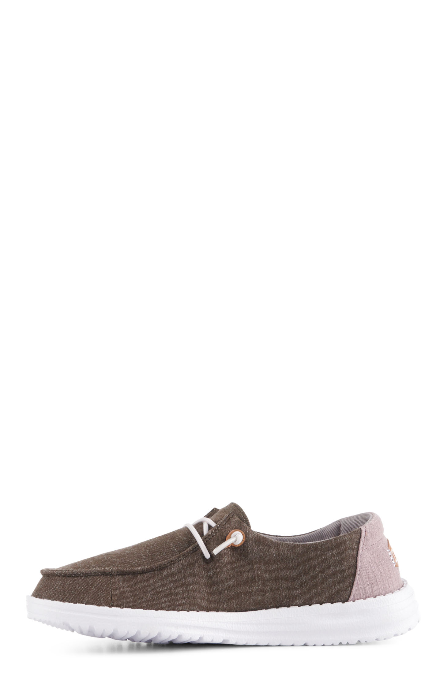 Hey Dude Women’s Wendy Chambray Boho Moc Toe Lace Up Casual Shoes - Image 1