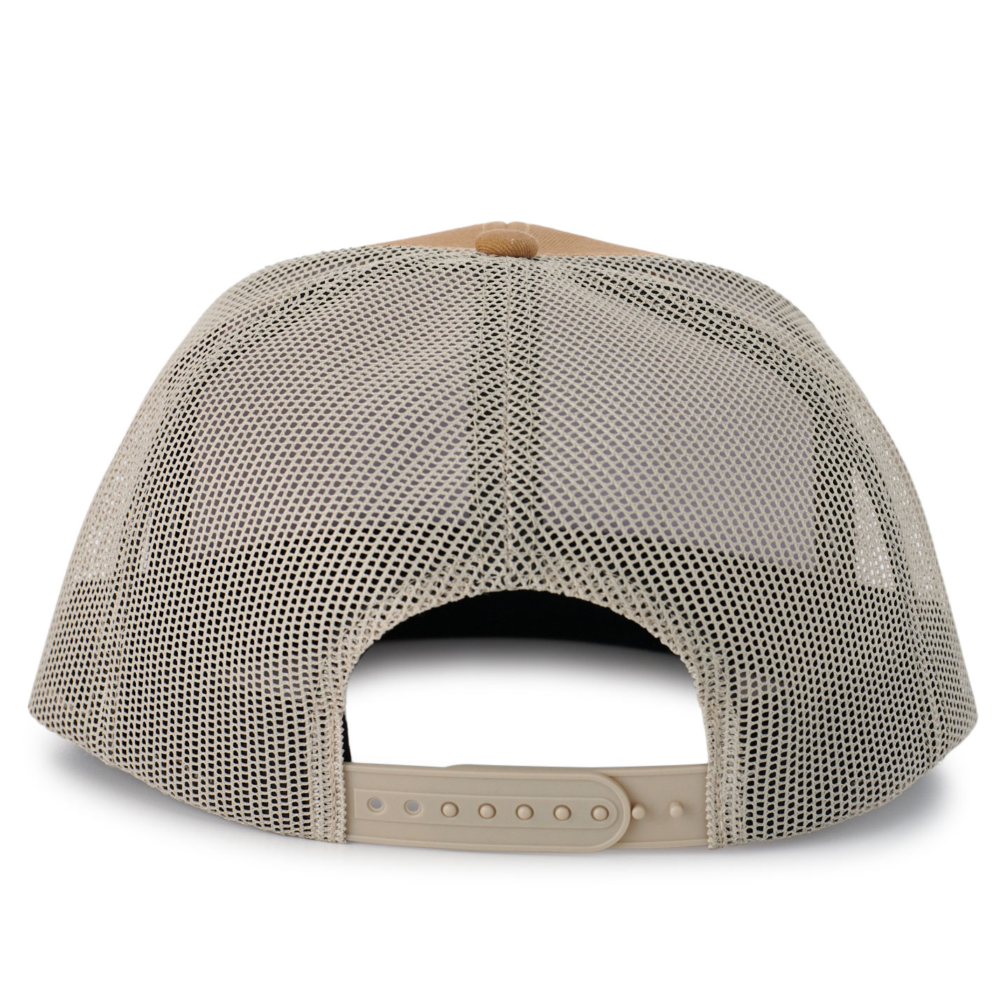 Cavender's Khaki & Latte Rectangular Desert Cowboy Logo Patch Cap - Image 1