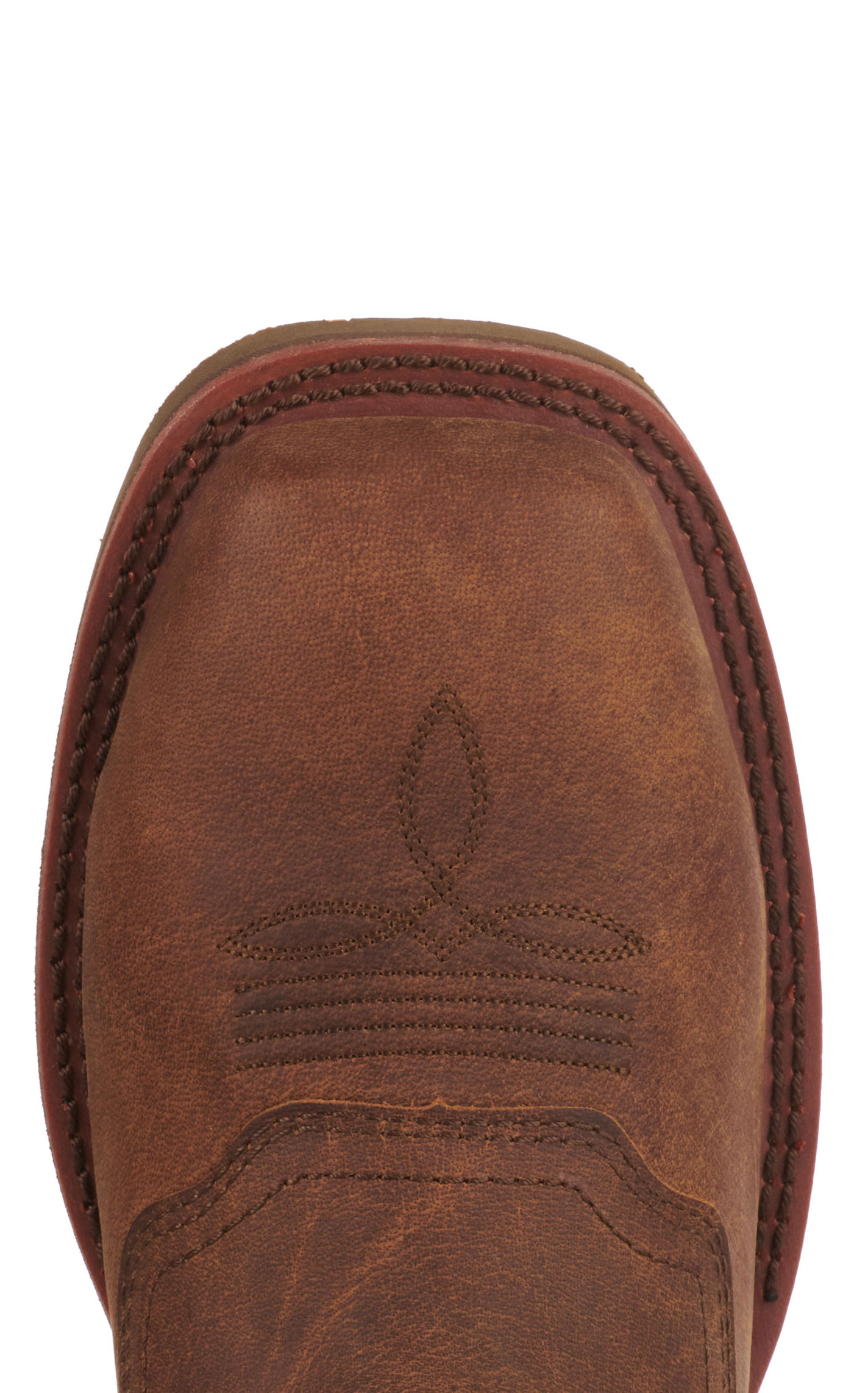 Double H Men's Tan and Chocolate Brown Waterproof Wide Square Composite Toe Work Boots - Image 1