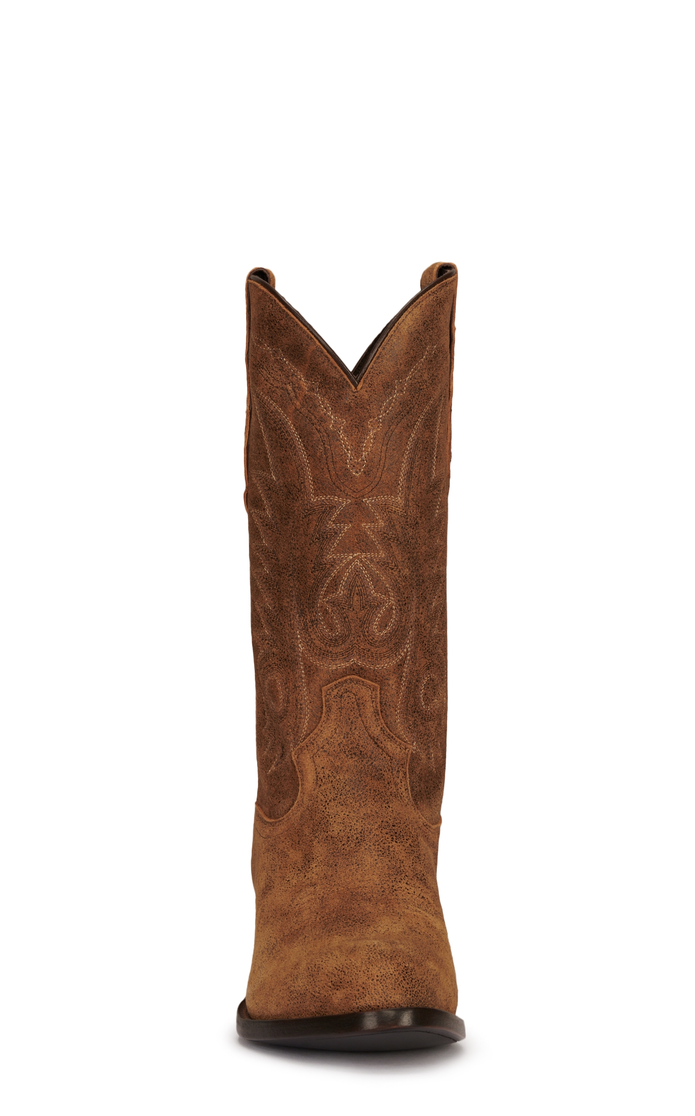Tony Lama Men's Outpost Desert Tan R-Toe Cowboy Boots - Image 1
