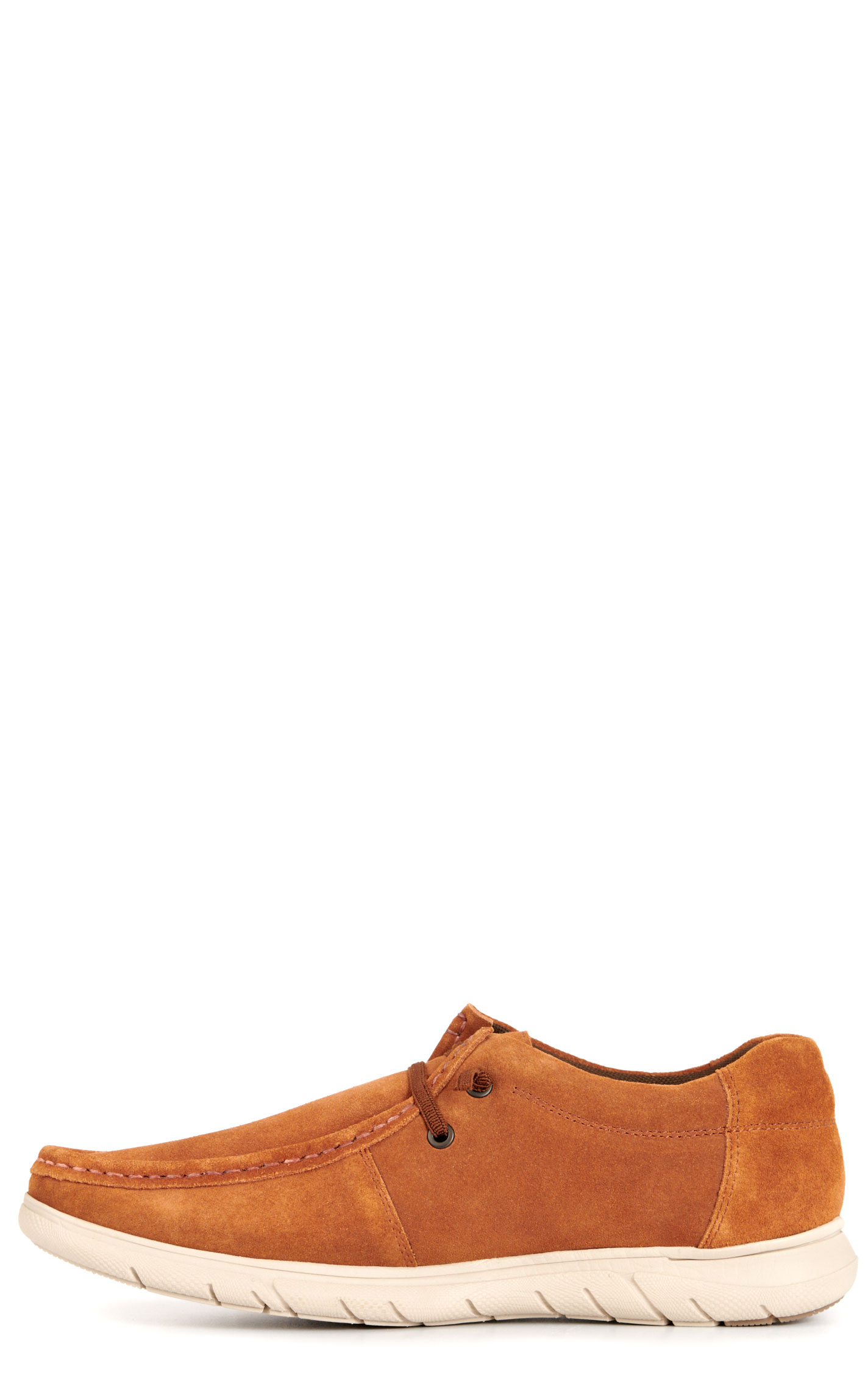 Roper Men's Cliff Dark Honey Suede Moc Toe Casual Shoes - Image 4